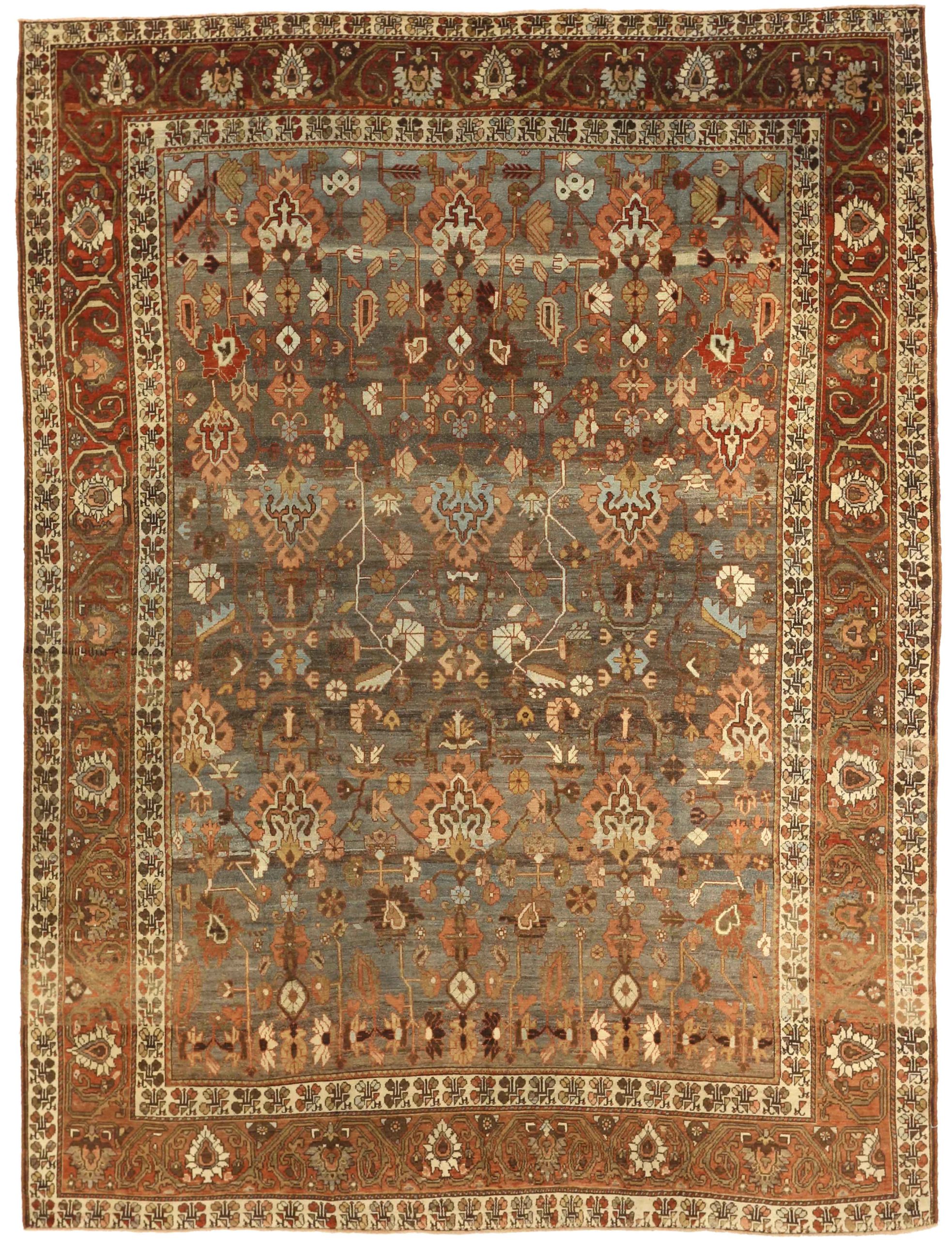 Thumbnail 2 for Antique Persian Bakhtiar Transitional Rug 76001