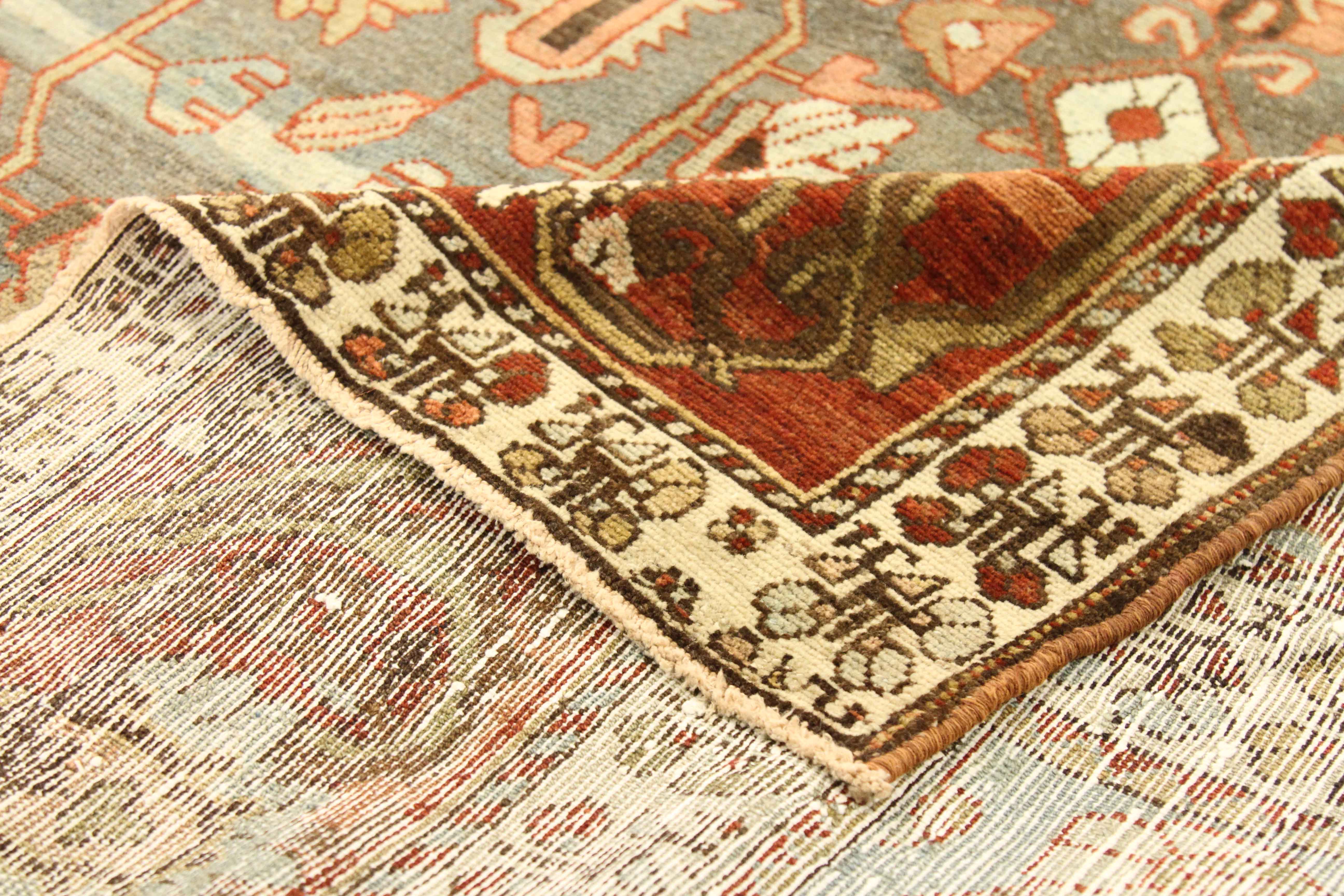 Thumbnail 4 for Antique Persian Bakhtiar Transitional Rug 76001
