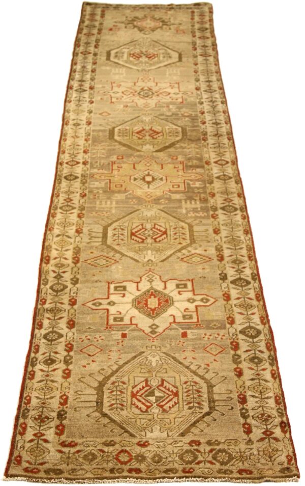 Thumbnail 13 for Antique Persian Heriz Traditional Rug 75960