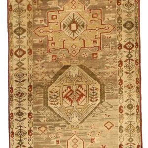 Thumbnail 15 for Antique Persian Heriz Traditional Rug 75960