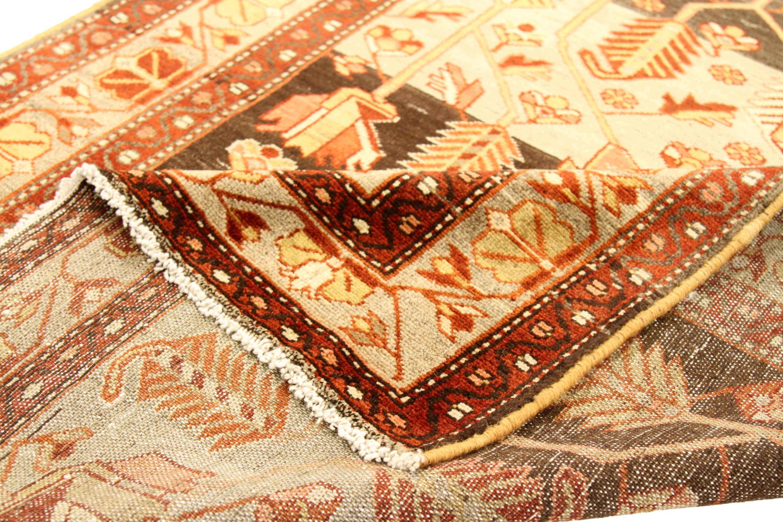 Thumbnail 3 for Antique Persian shahsavan Transitional Rug 75949