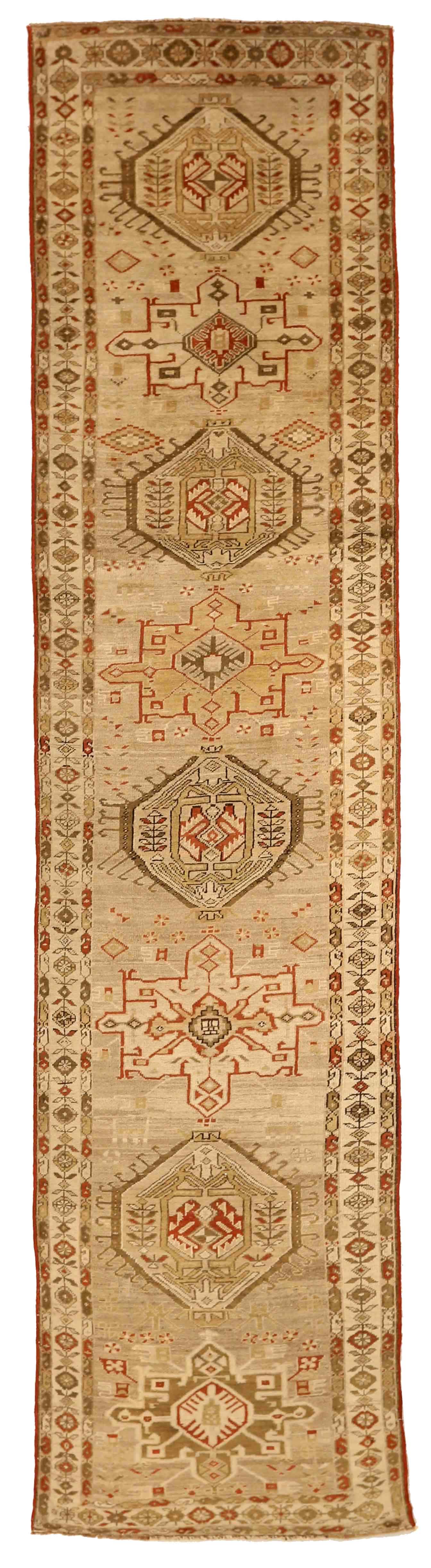 Thumbnail 6 for Antique Persian Heriz Traditional Rug 75954