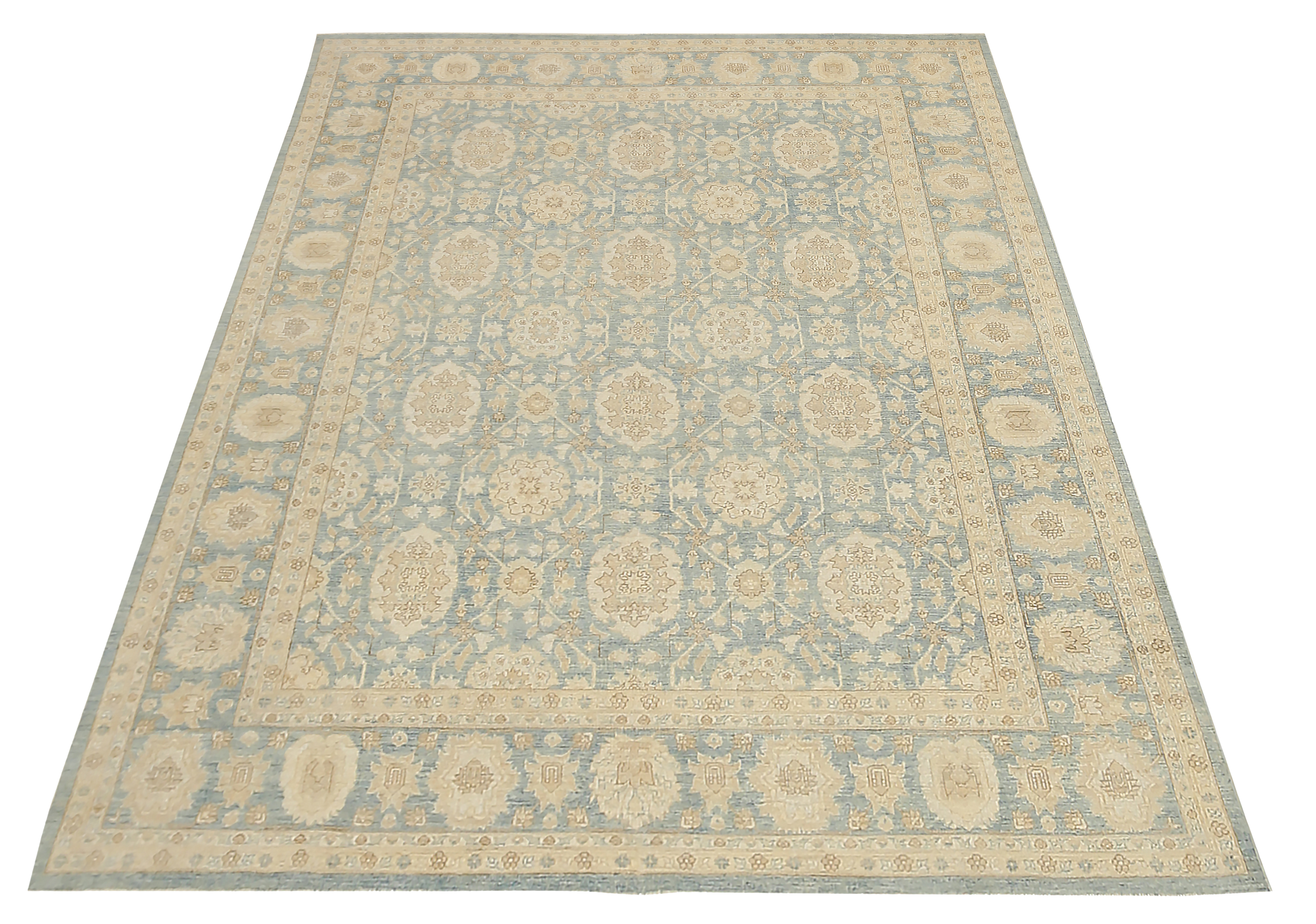 Thumbnail 5 for Afghanistan Tabriz Tribal Rug 92556