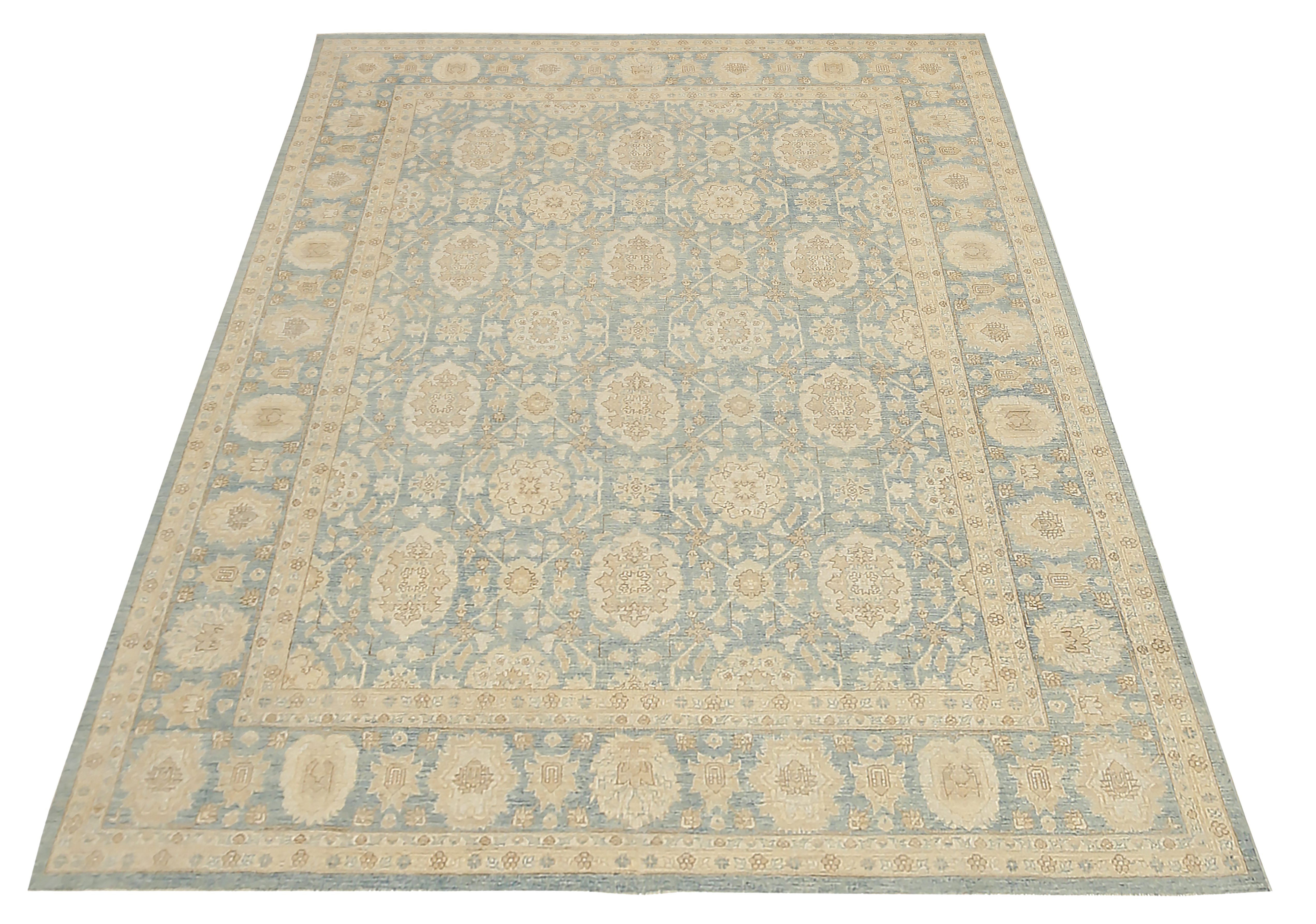 Thumbnail 11 for Afghanistan Tabriz Tribal Rug 92556