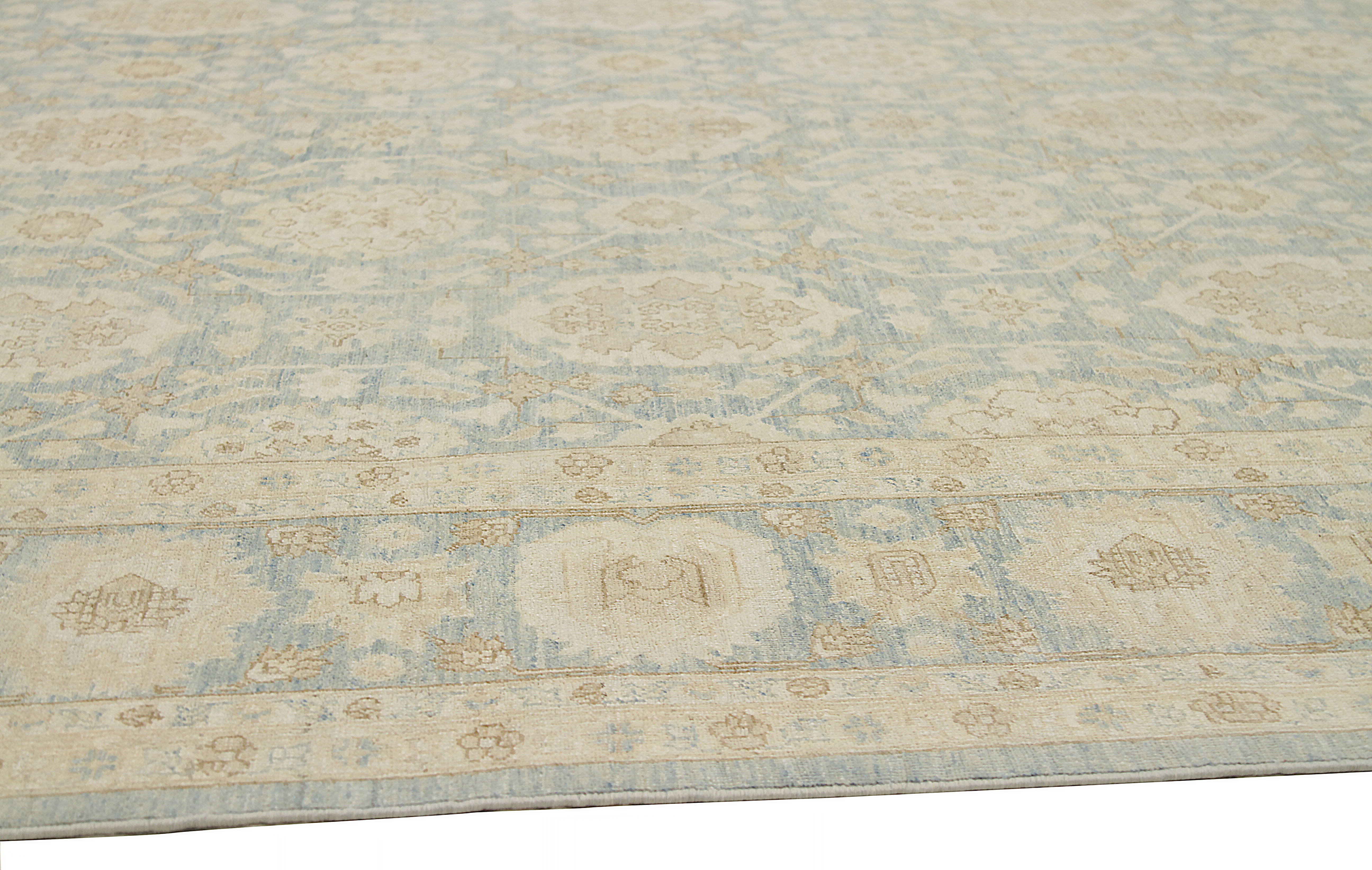 Thumbnail 3 for Afghanistan Tabriz Tribal Rug 92556