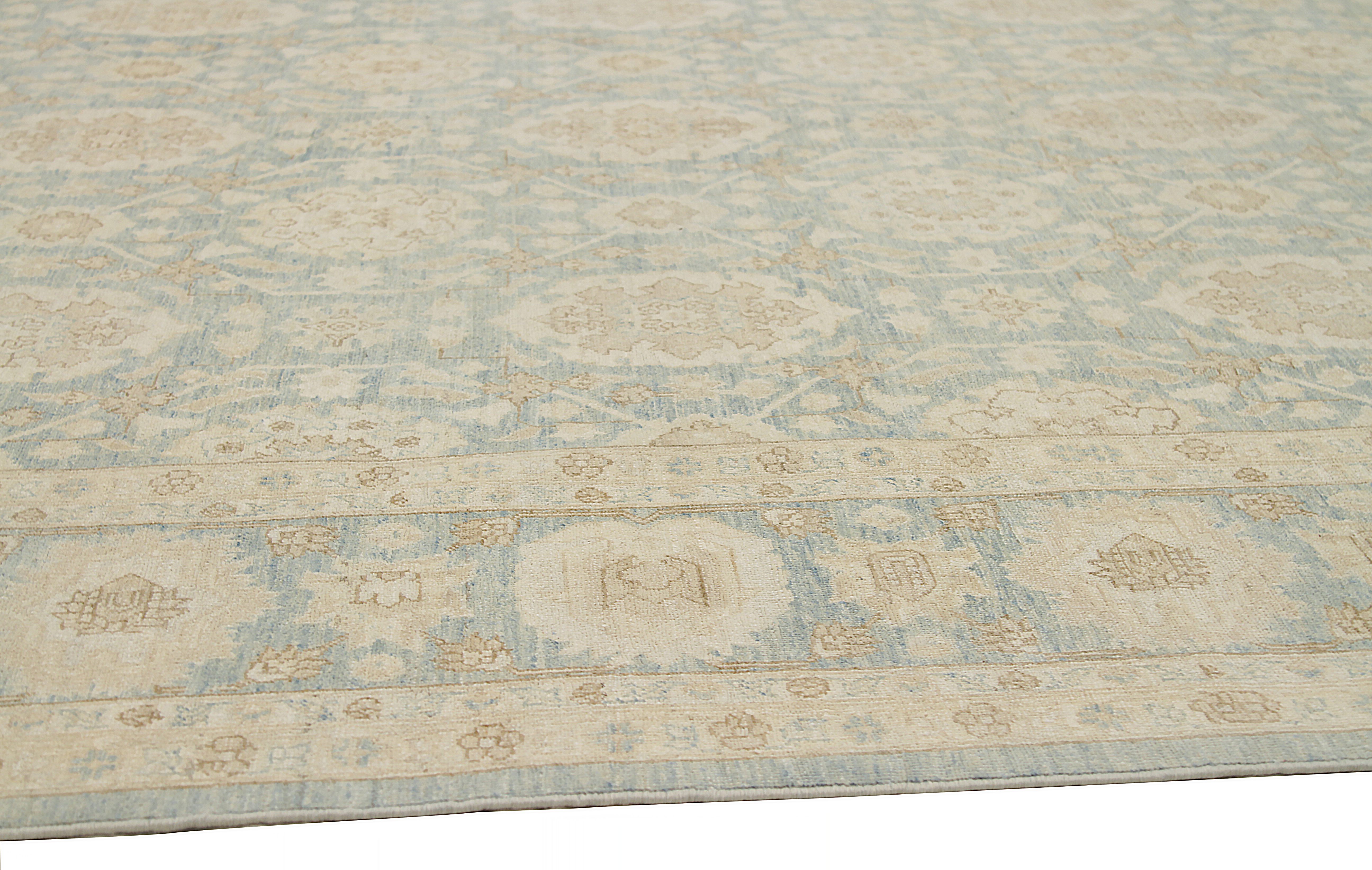 Thumbnail 9 for Afghanistan Tabriz Tribal Rug 92556