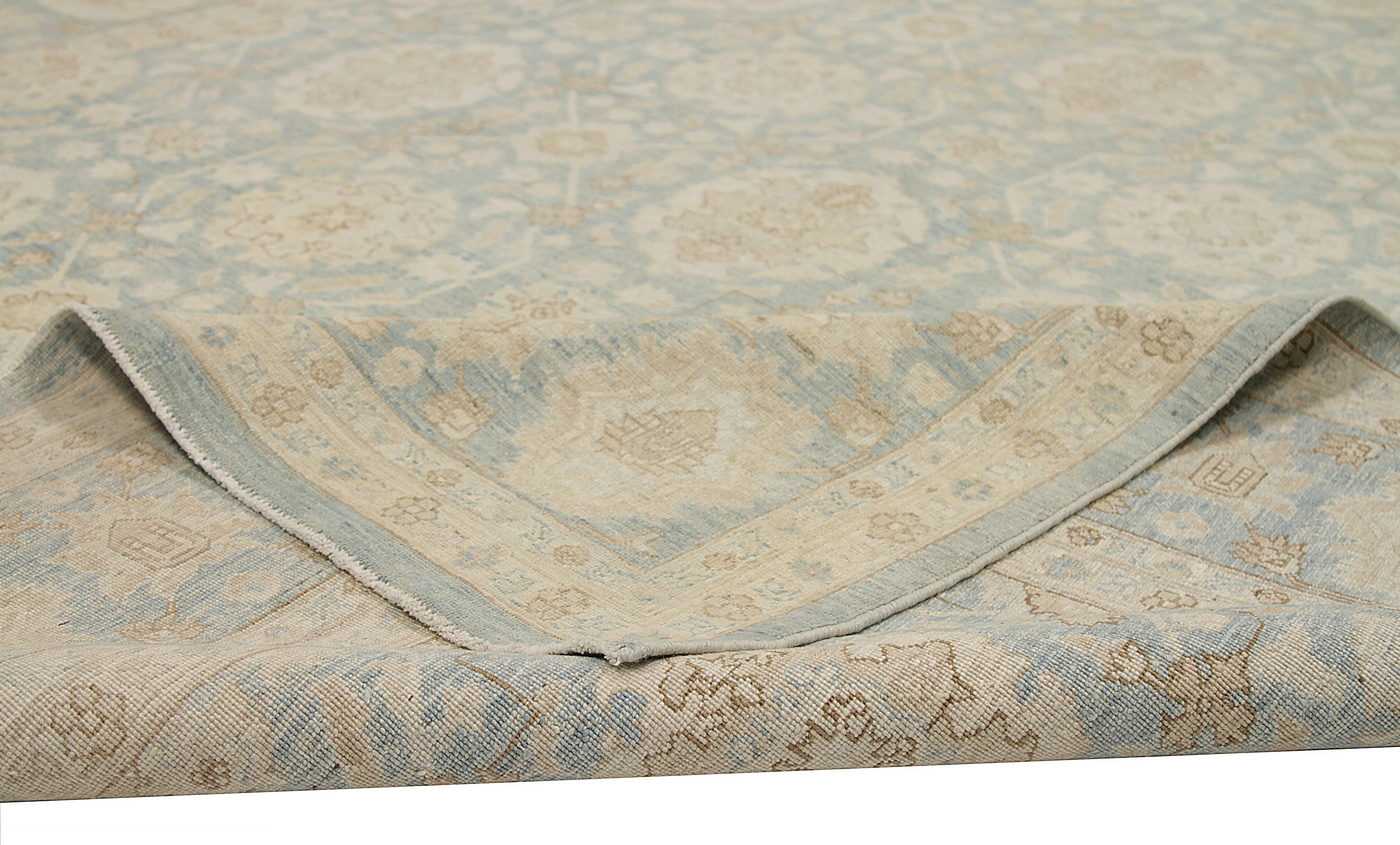 Thumbnail 10 for Afghanistan Tabriz Tribal Rug 92556