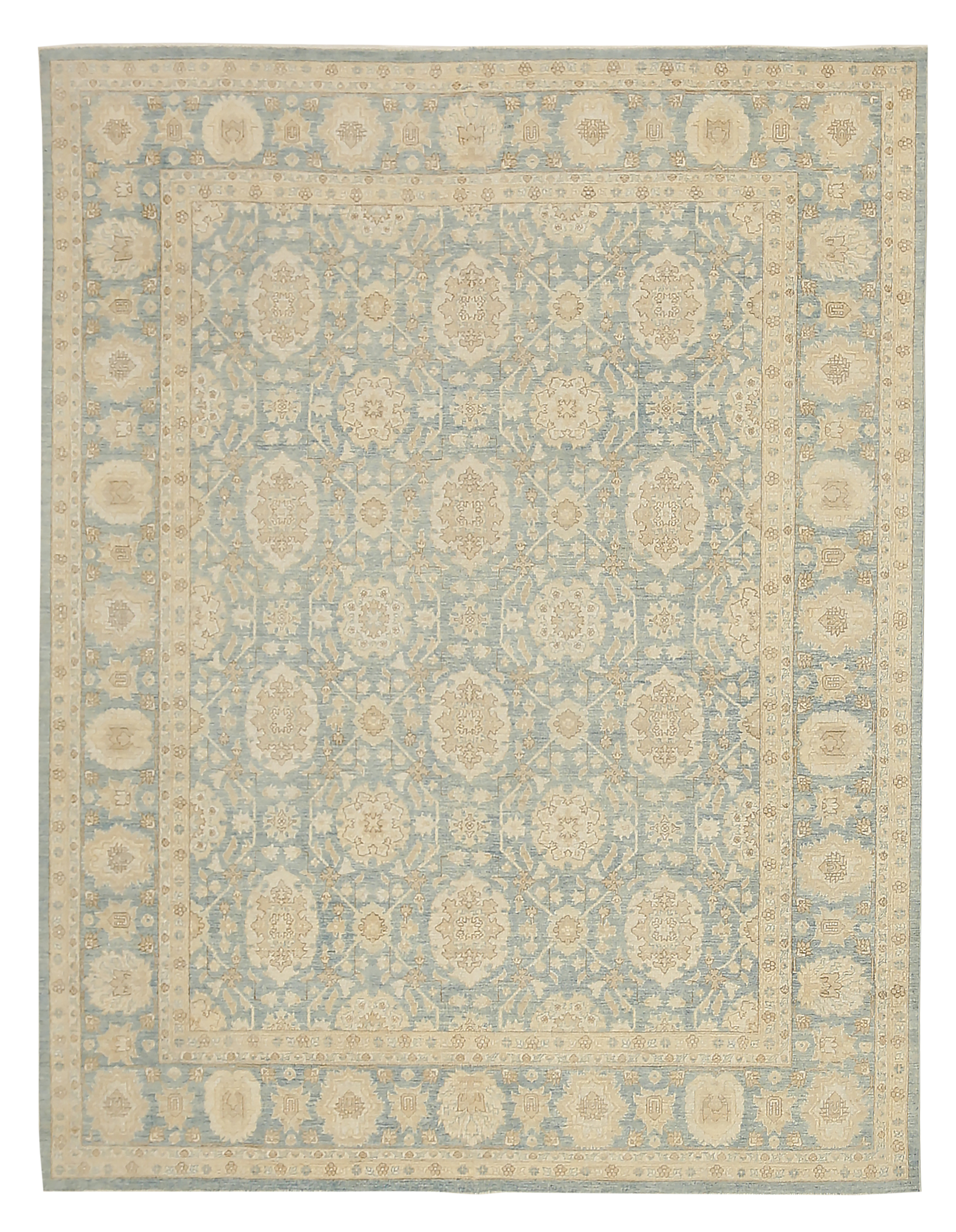 Thumbnail 6 for Afghanistan Tabriz Tribal Rug 92556