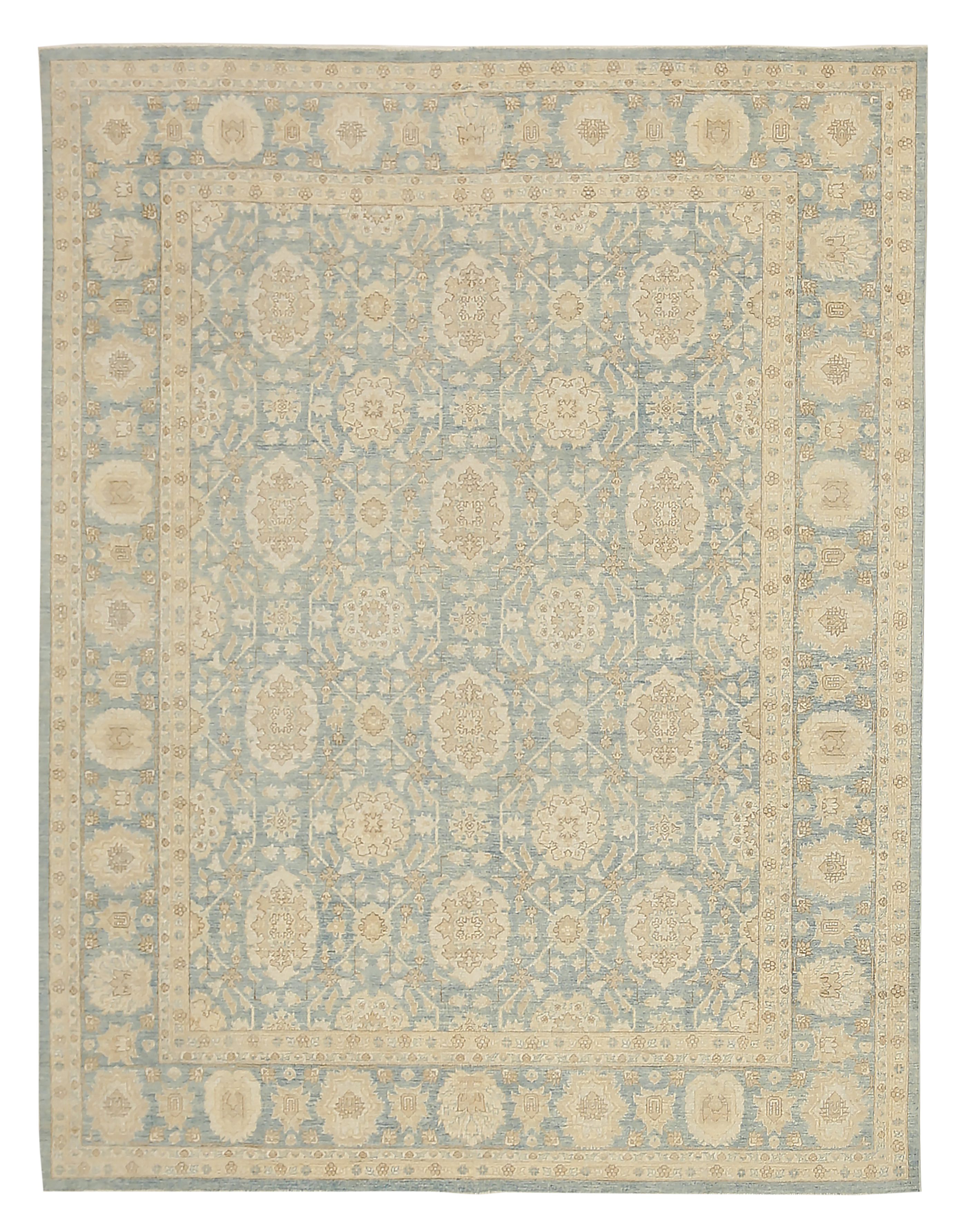 Thumbnail 12 for Afghanistan Tabriz Tribal Rug 92556