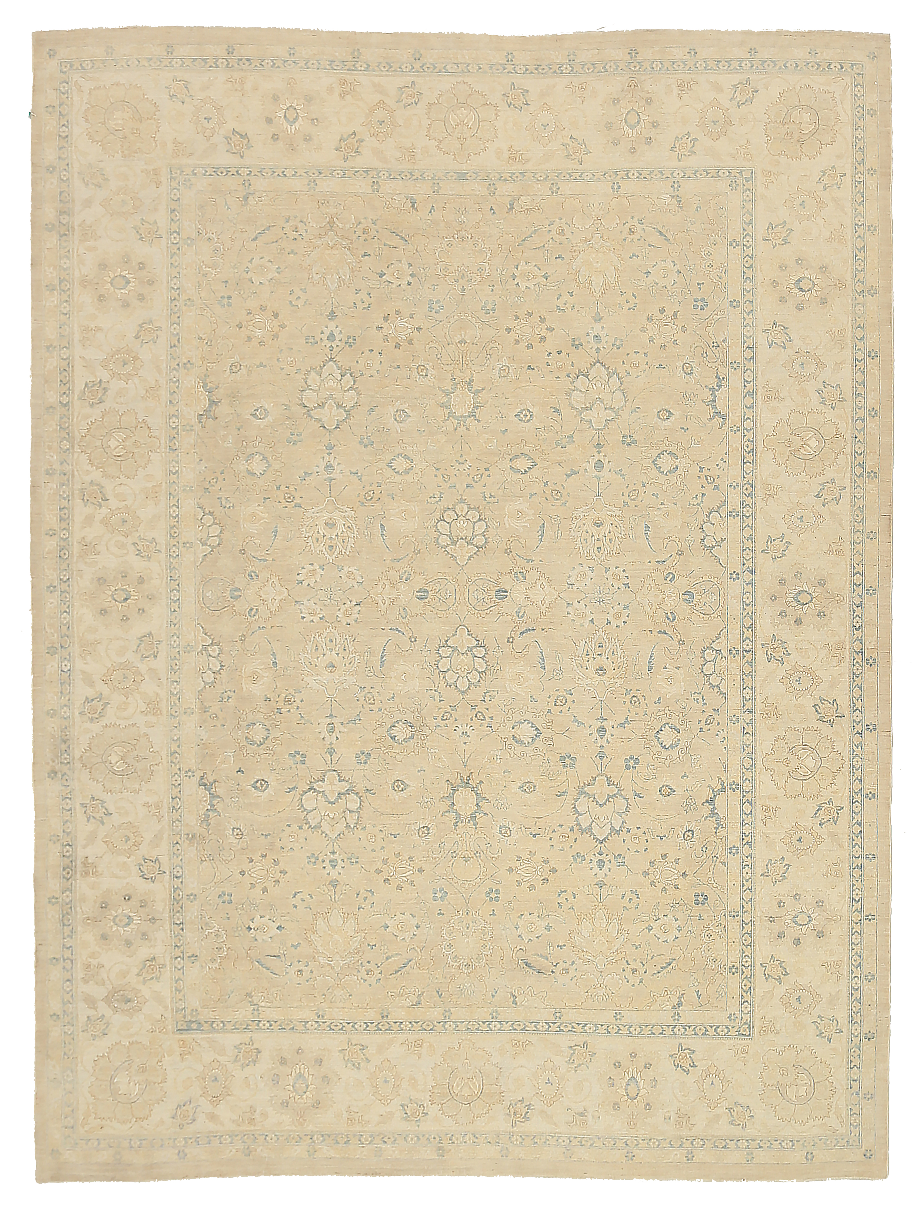 Thumbnail 5 for Afghanistan Tabriz Tribal Rug 92557