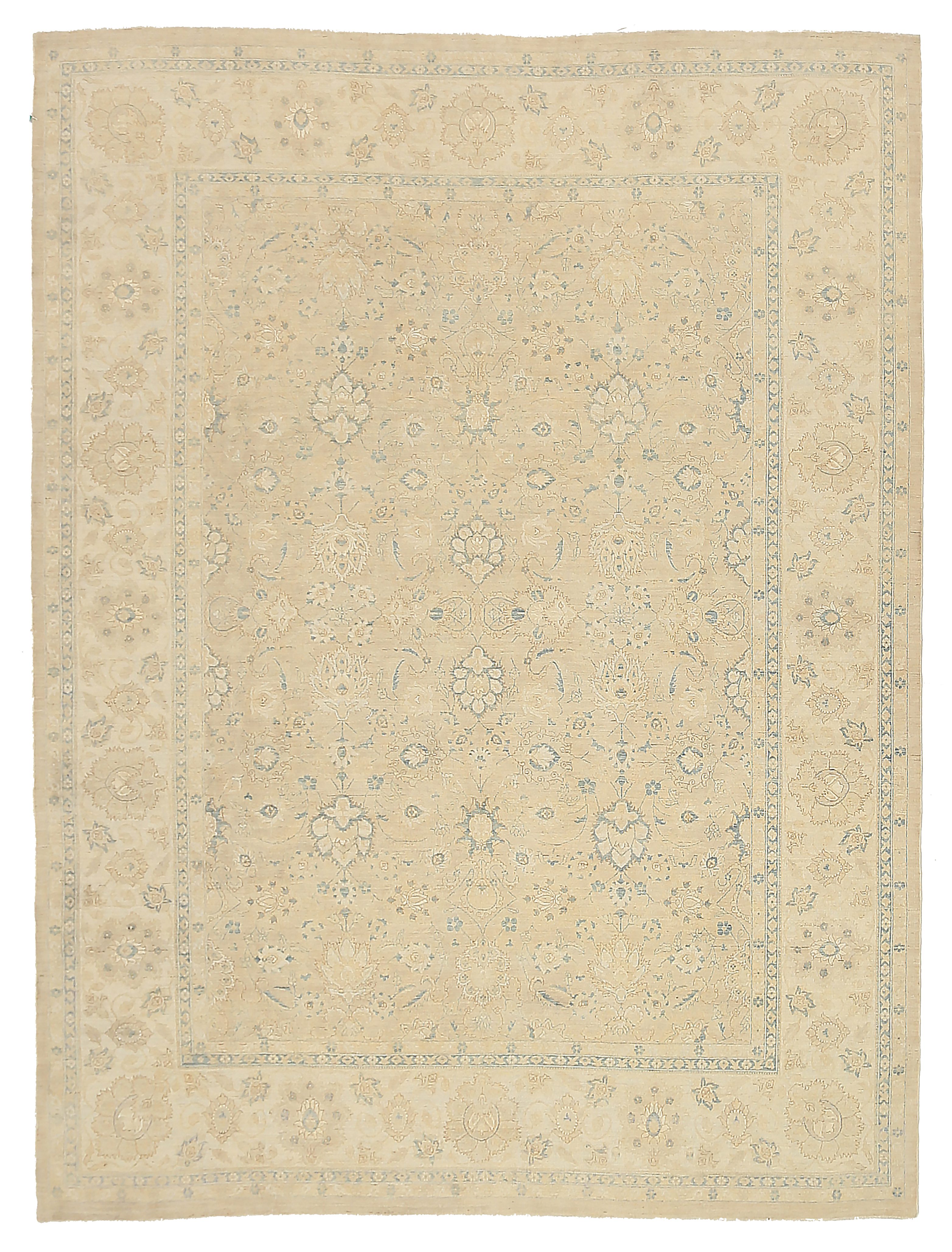 Thumbnail 10 for Afghanistan Tabriz Tribal Rug 92557