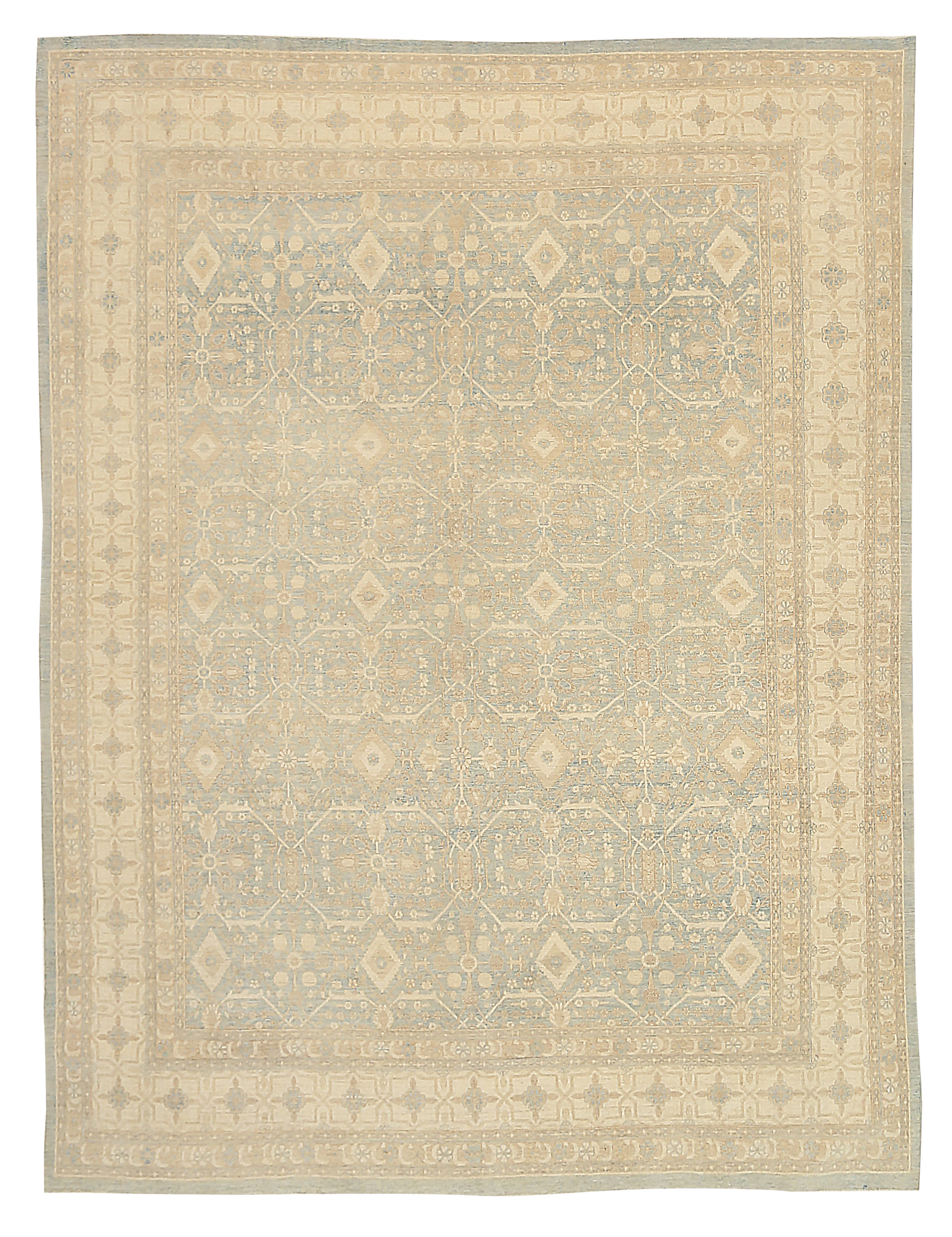 Thumbnail 11 for Afghanistan Tabriz Tribal Rug 92559