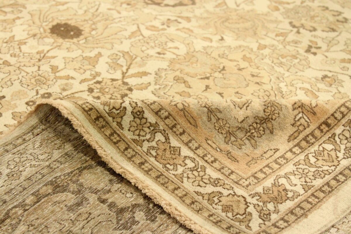 Thumbnail 15 for Antique Persian Tabriz Traditional Rug 76016