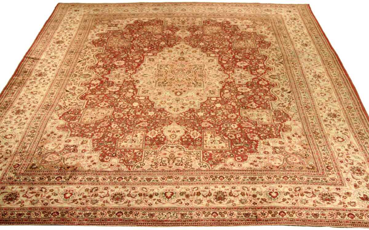 Thumbnail 15 for Antique Persian Mashad Traditional Rug 76017