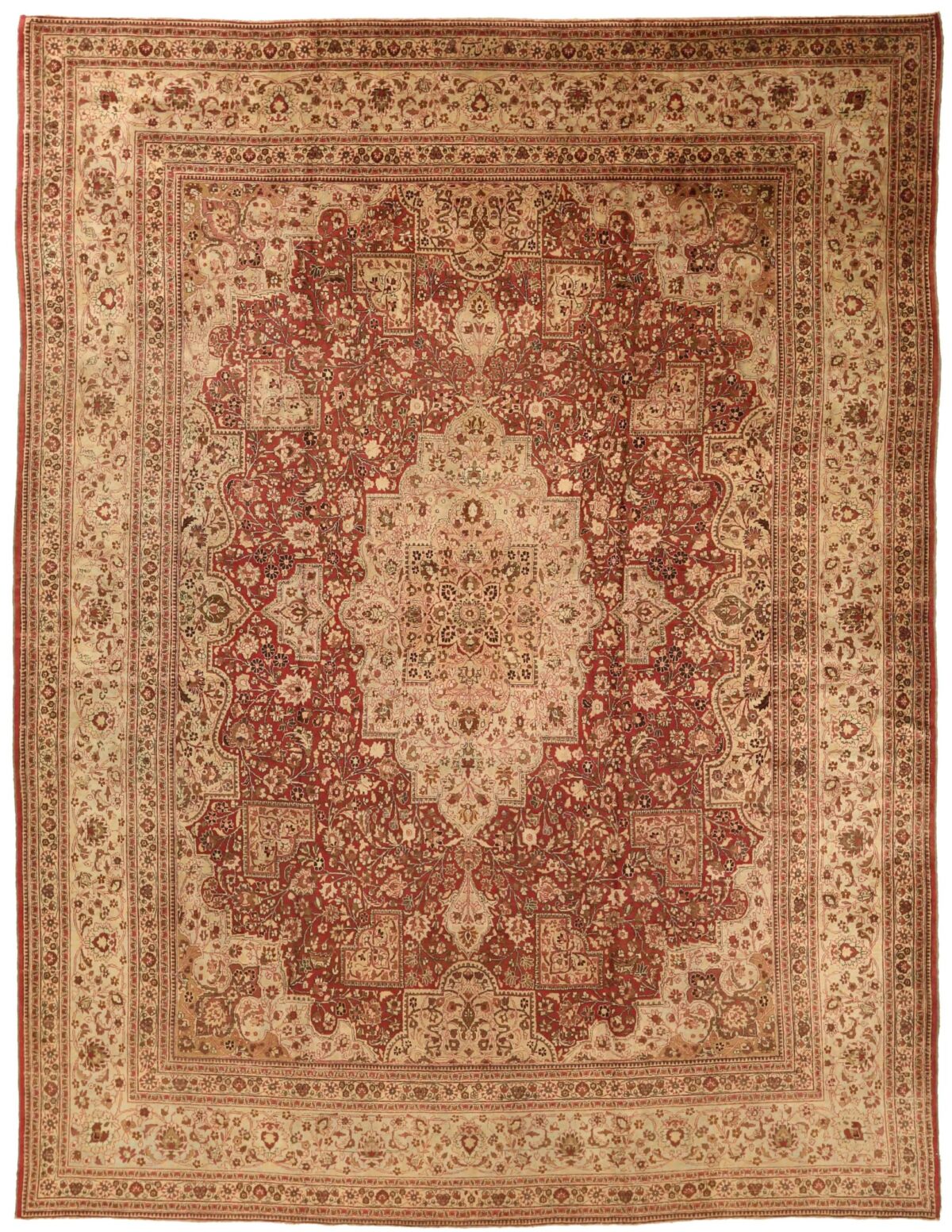 Thumbnail 13 for Antique Persian Mashad Traditional Rug 76017