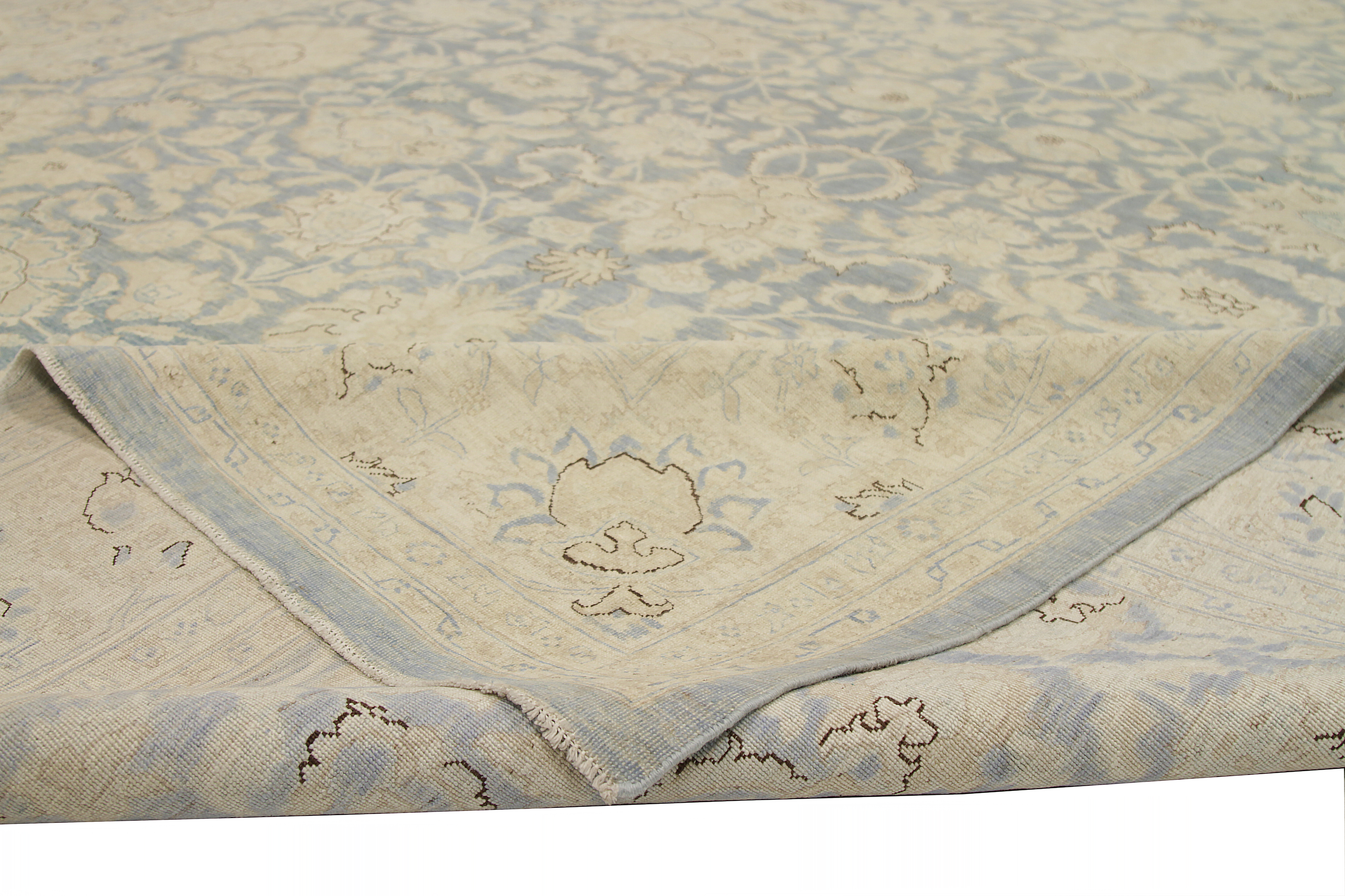 Thumbnail 2 for Afghanistan Tabriz Tribal Rug 92562