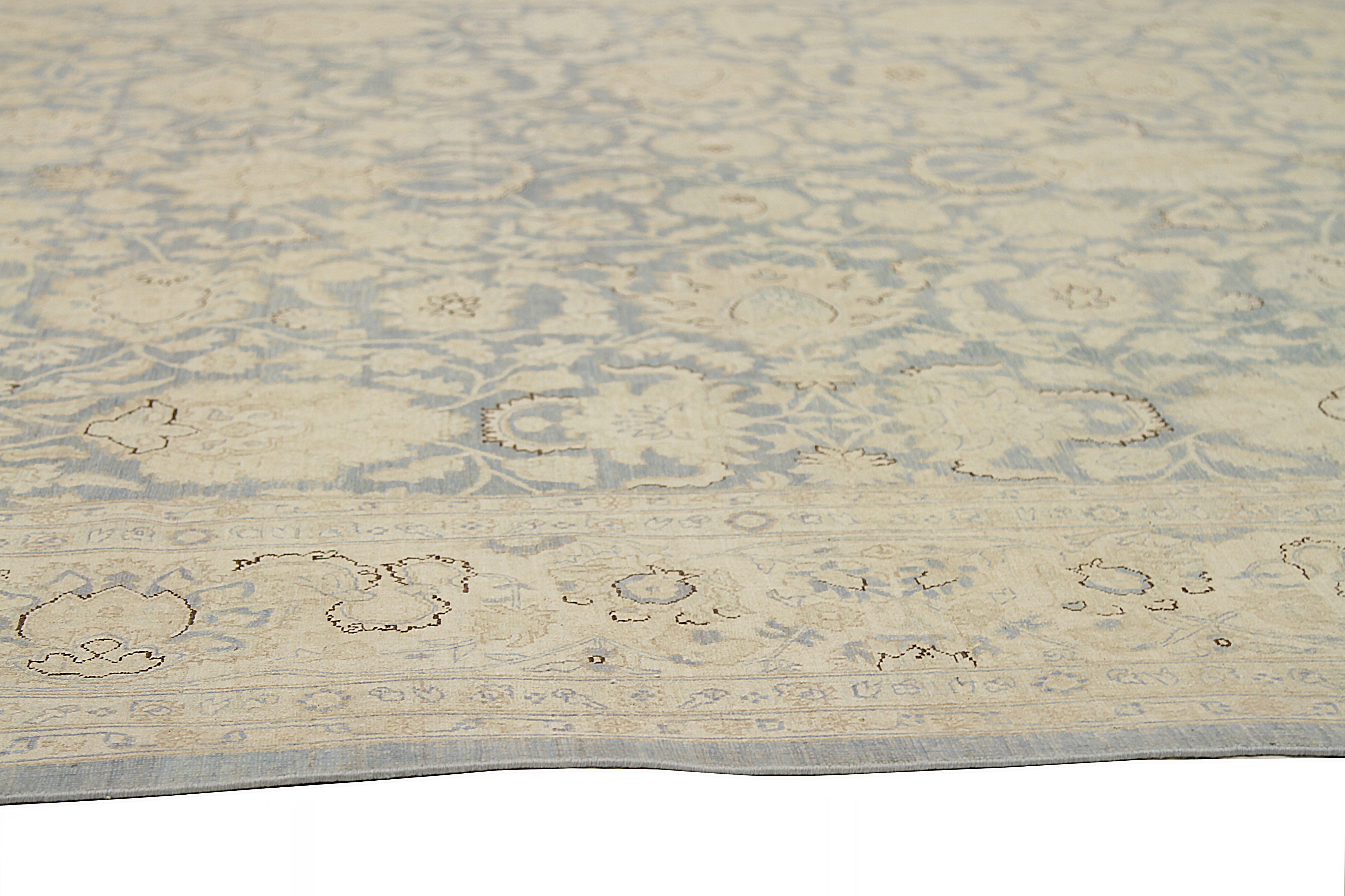 Thumbnail 12 for Afghanistan Tabriz Tribal Rug 92562