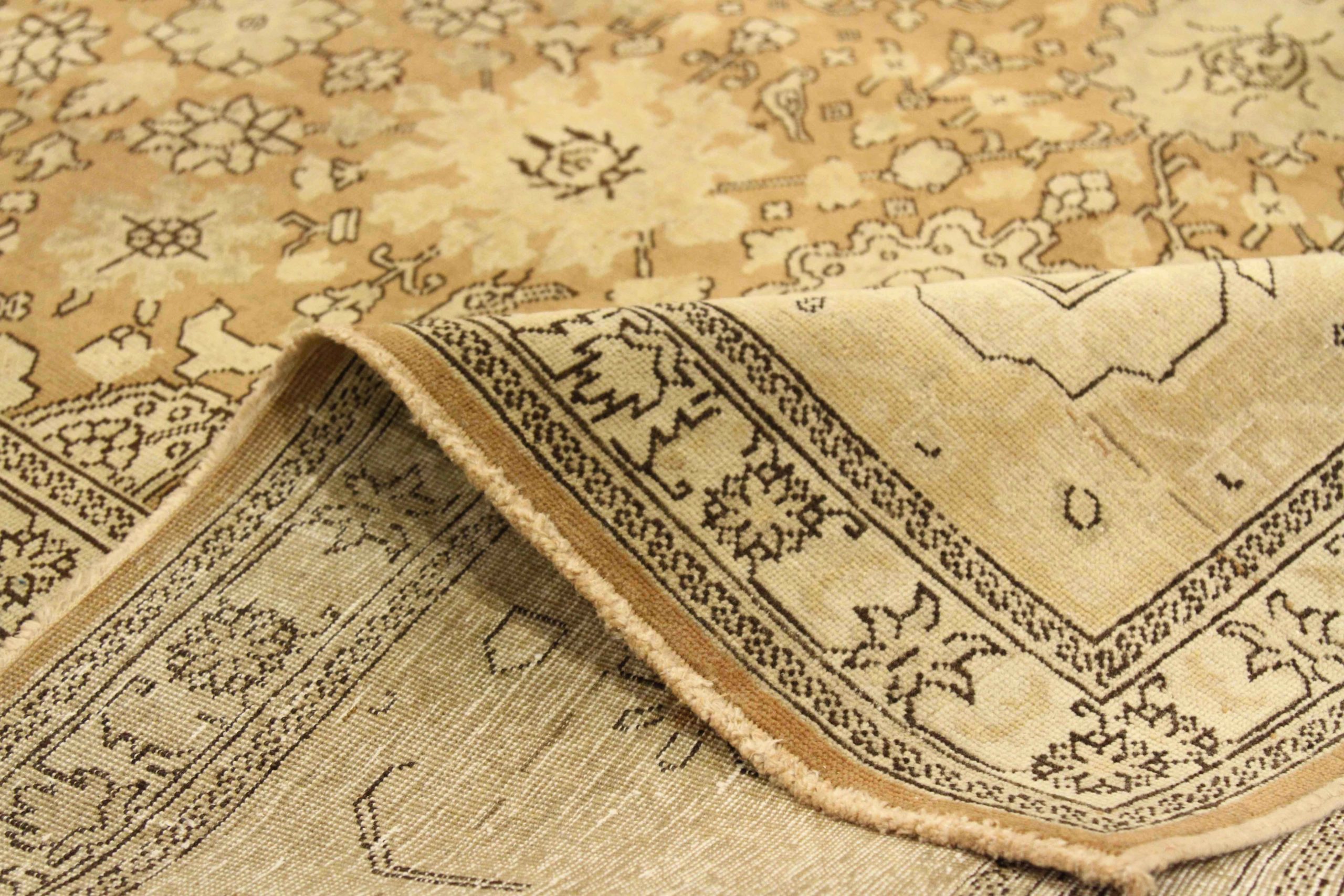 Thumbnail 12 for Antique Persian Tabriz Traditional Rug 76006