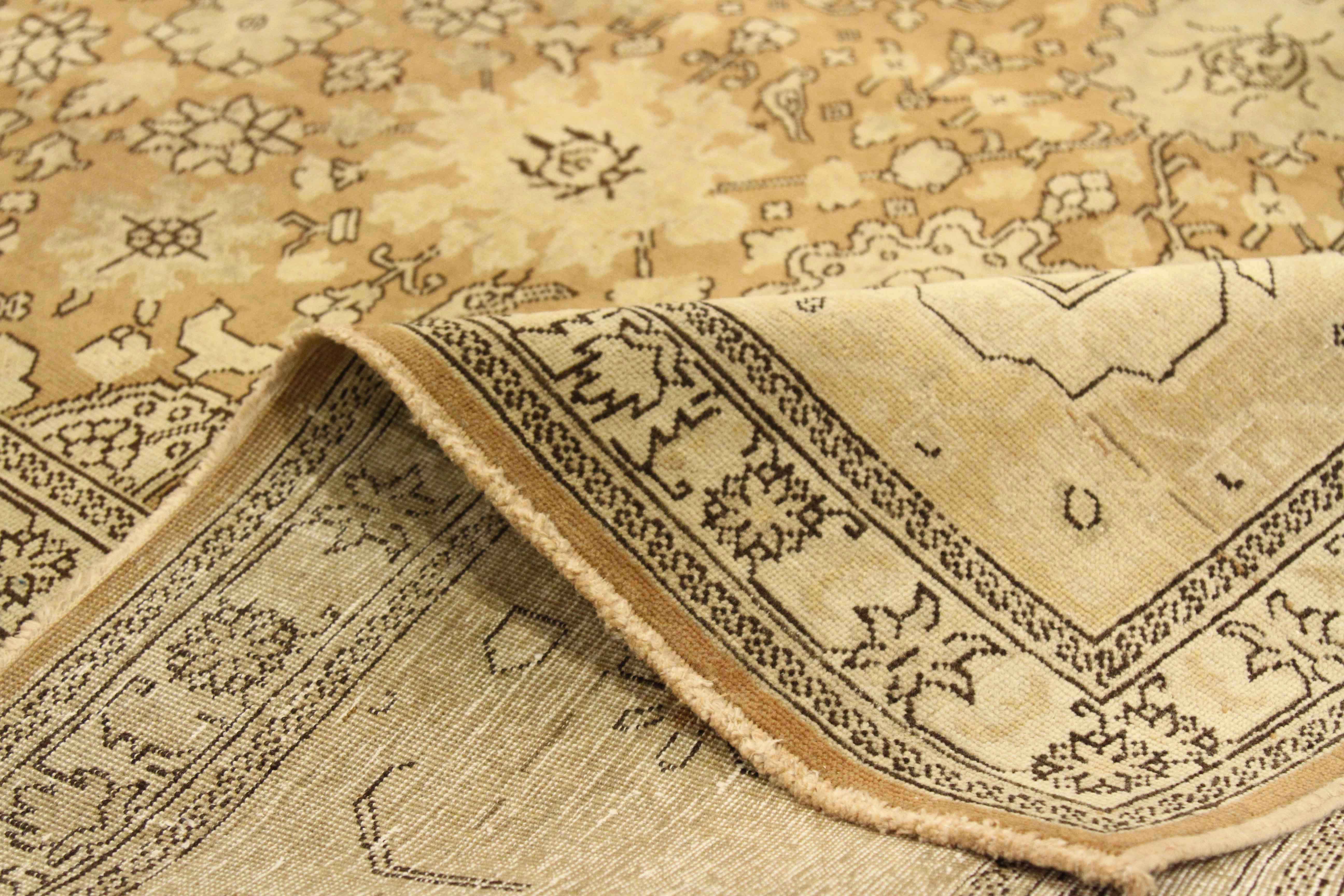 Thumbnail 8 for Antique Persian Tabriz Traditional Rug 76006