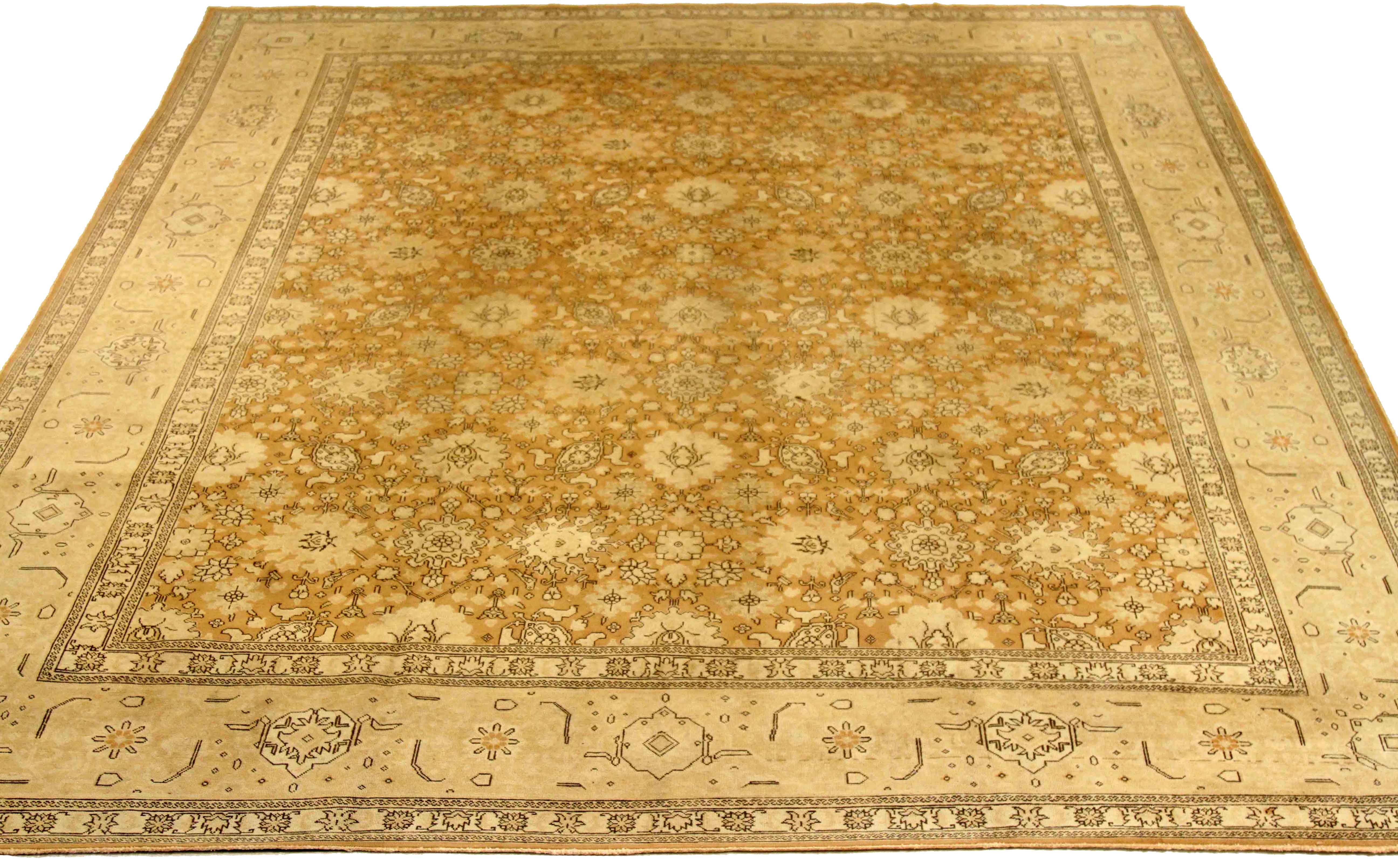 Thumbnail 9 for Antique Persian Tabriz Traditional Rug 76006