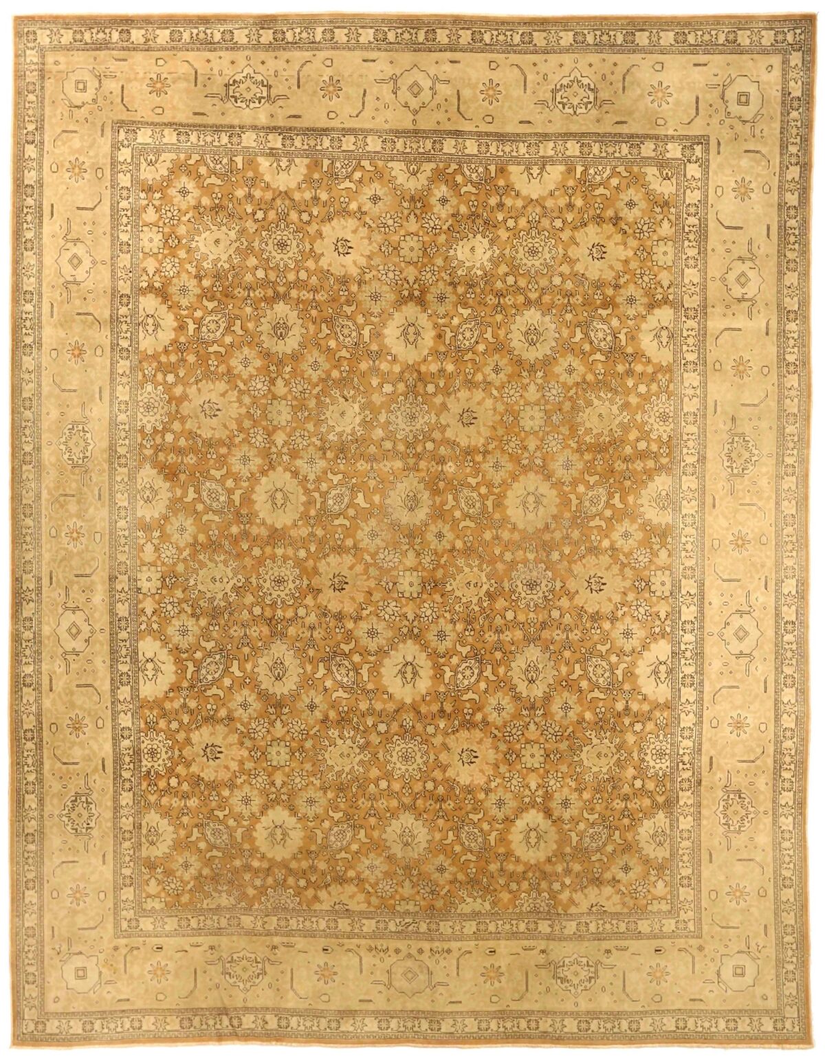 Thumbnail 13 for Antique Persian Tabriz Traditional Rug 76006