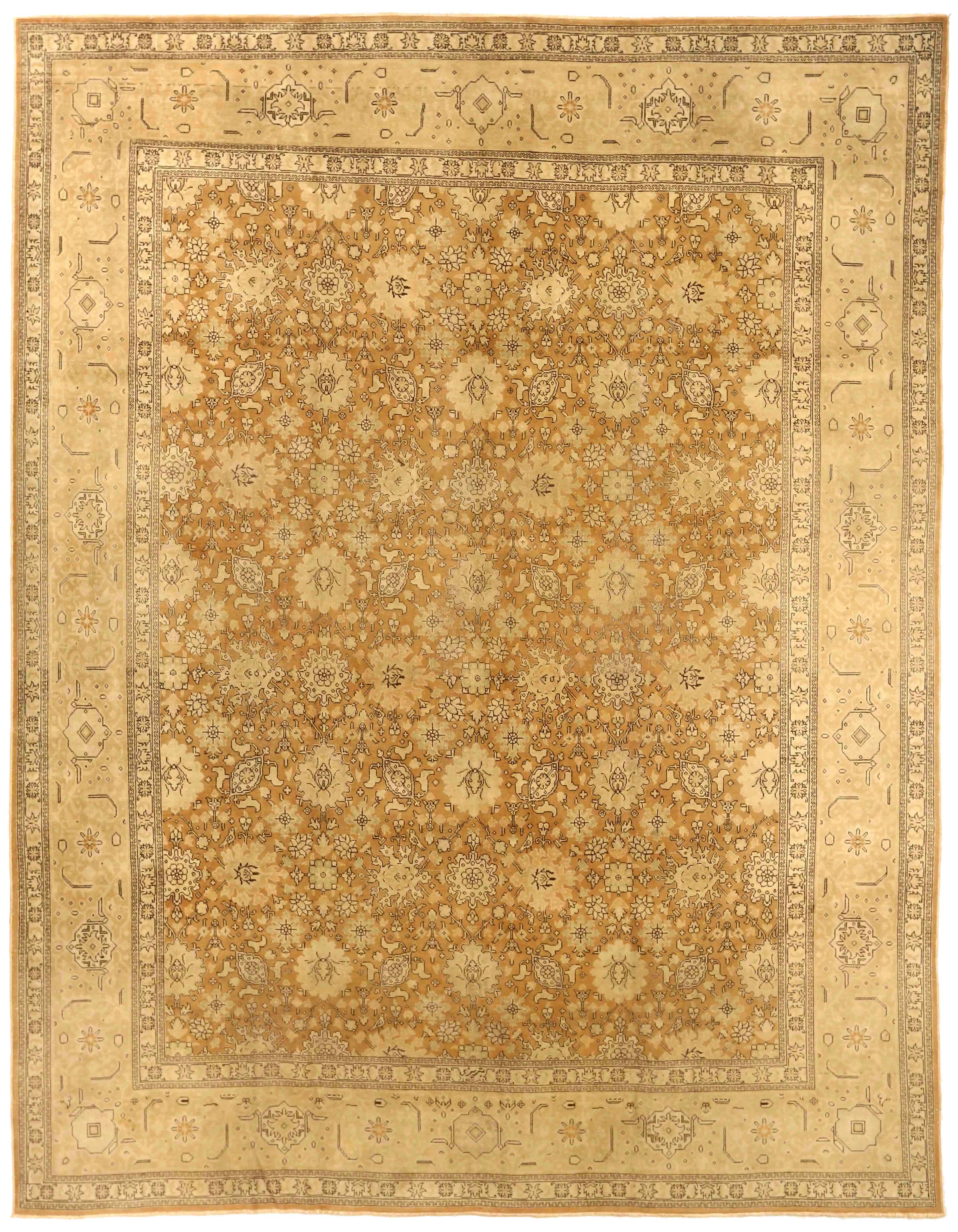 Thumbnail 5 for Antique Persian Tabriz Traditional Rug 76006
