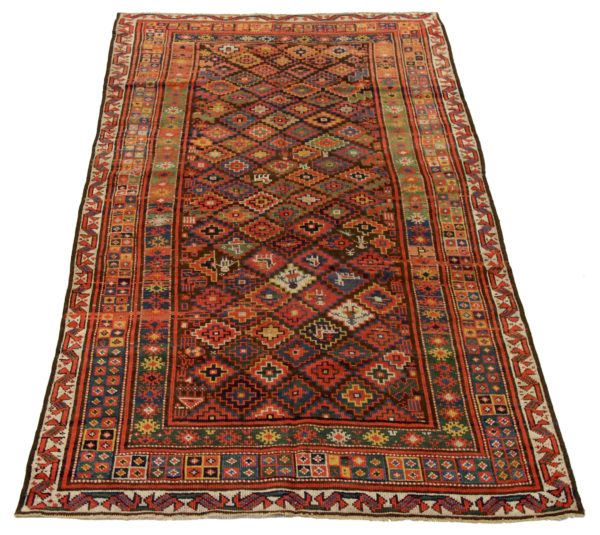 Thumbnail 3 for Antique Russia Kazakhstan Traditional Rug 92325