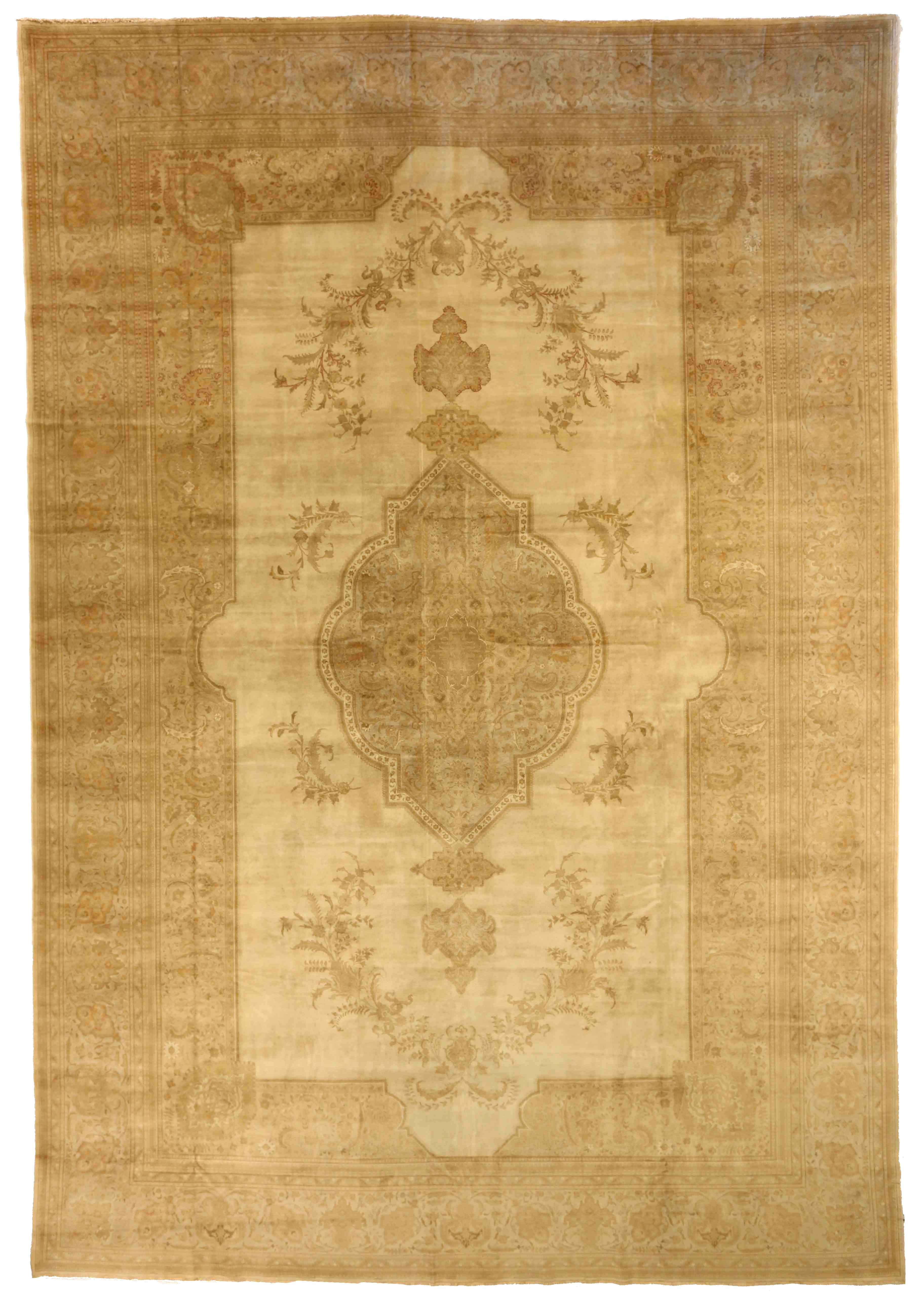 Thumbnail 11 for Antique Persian Tabriz Traditional Rug 76012