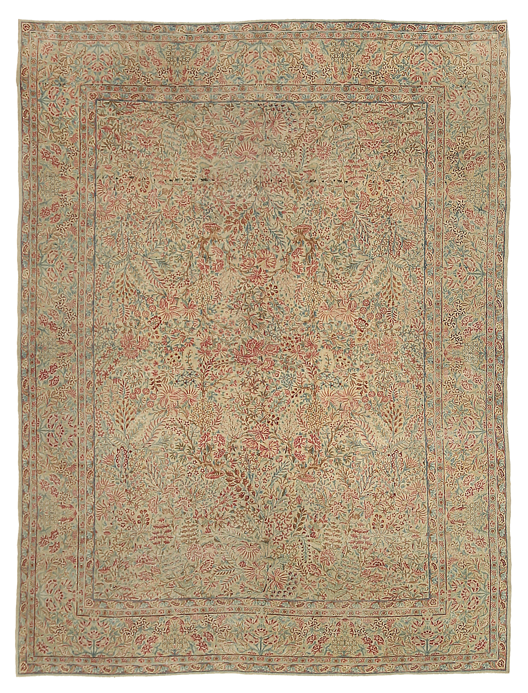 Thumbnail 6 for Persian Kerman Rug 92543