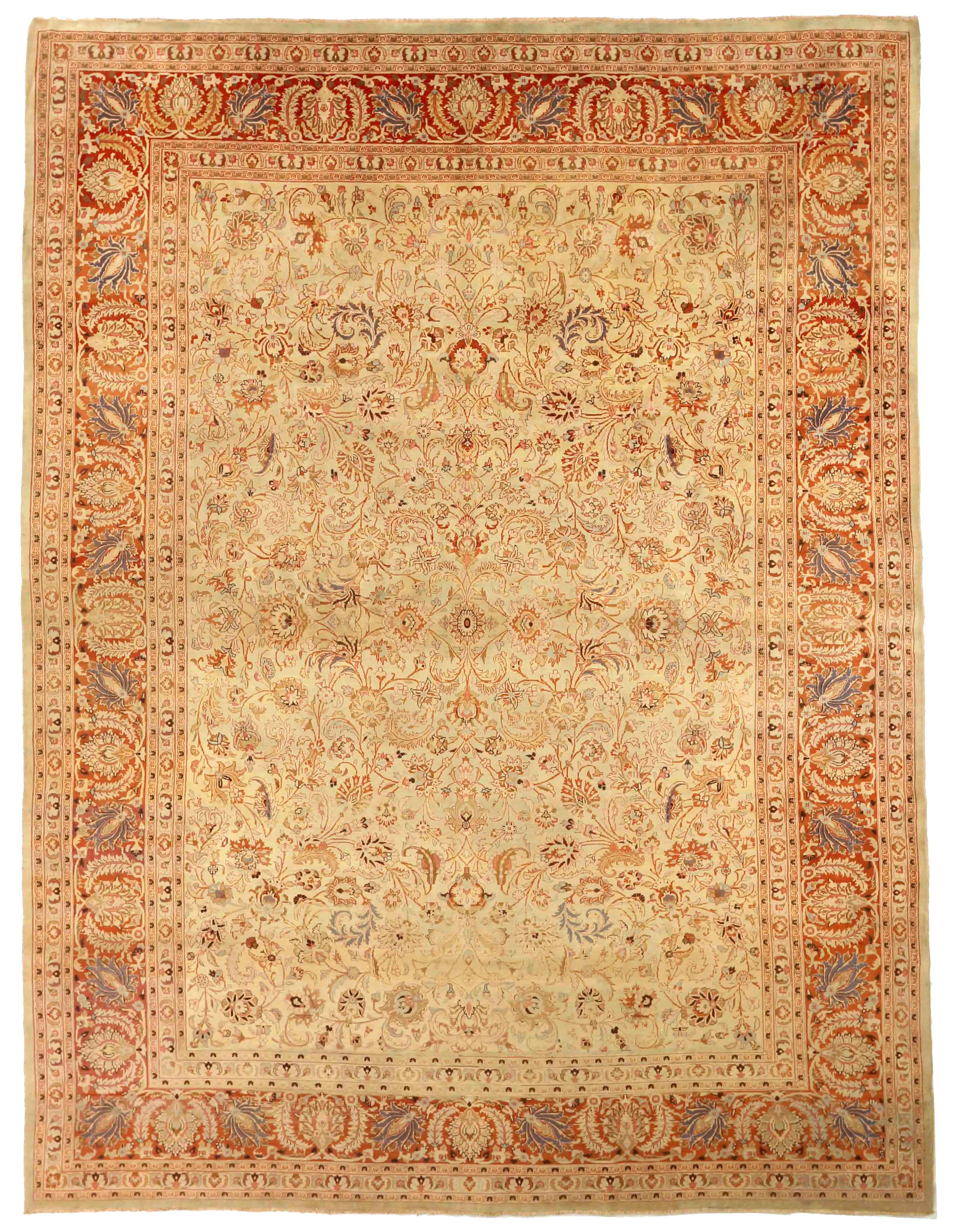 Thumbnail 9 for Antique Persian Mashad Traditional Rug 76045