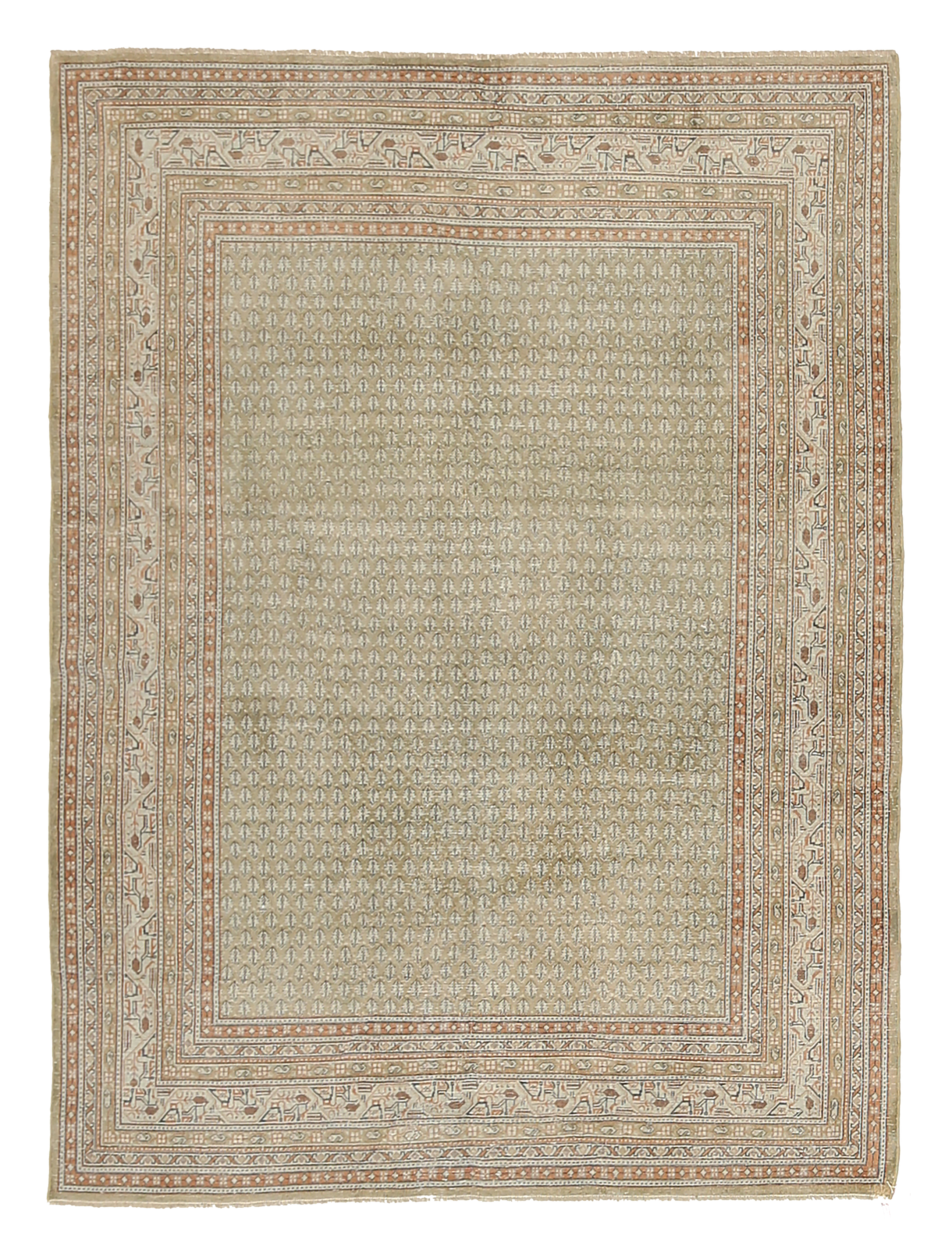 Thumbnail 6 for Antique Persian Mahal Transitional Rug 92553