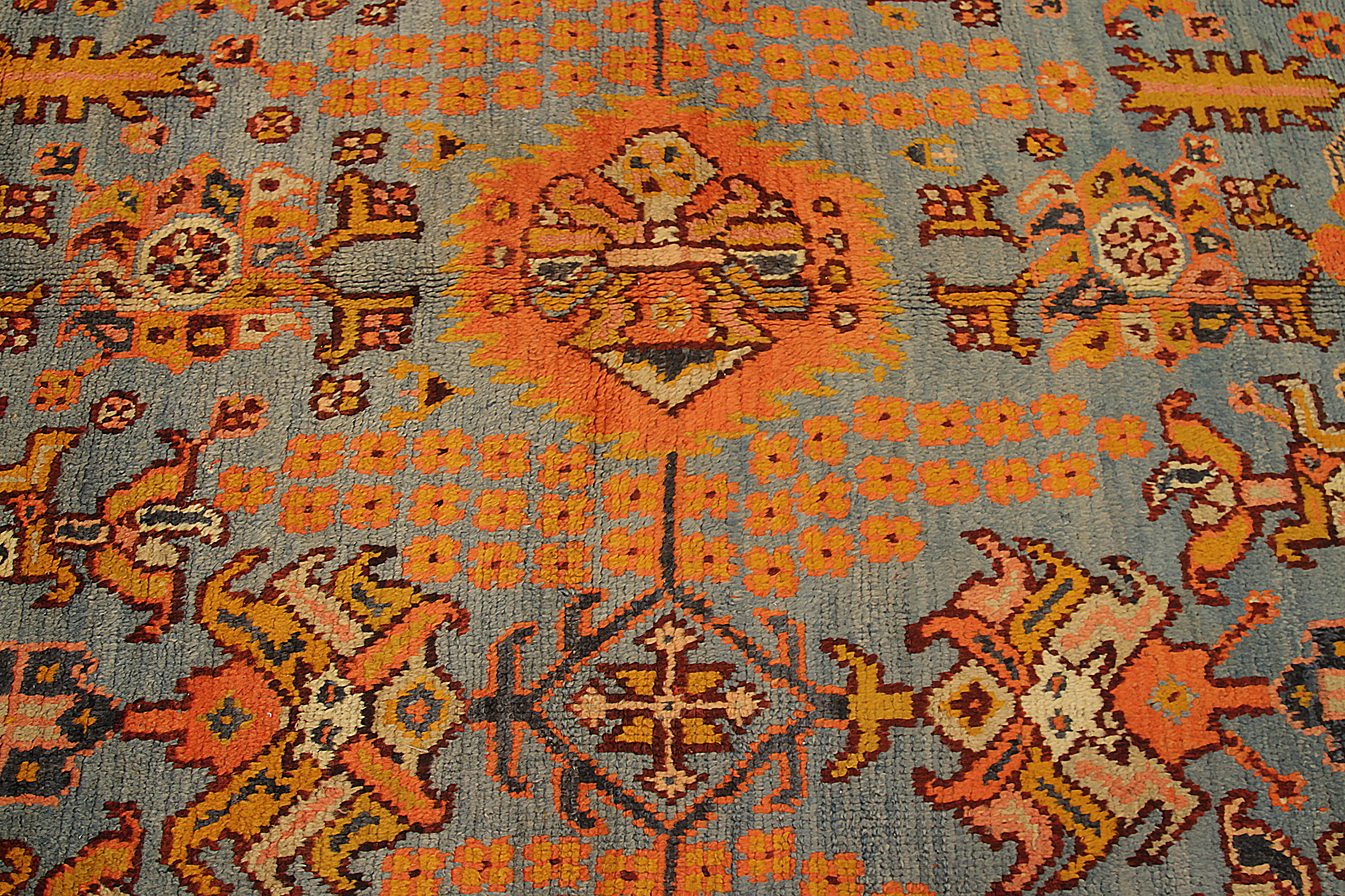 Thumbnail 3 for Antique Turkey Oushak Traditional Rug 92554