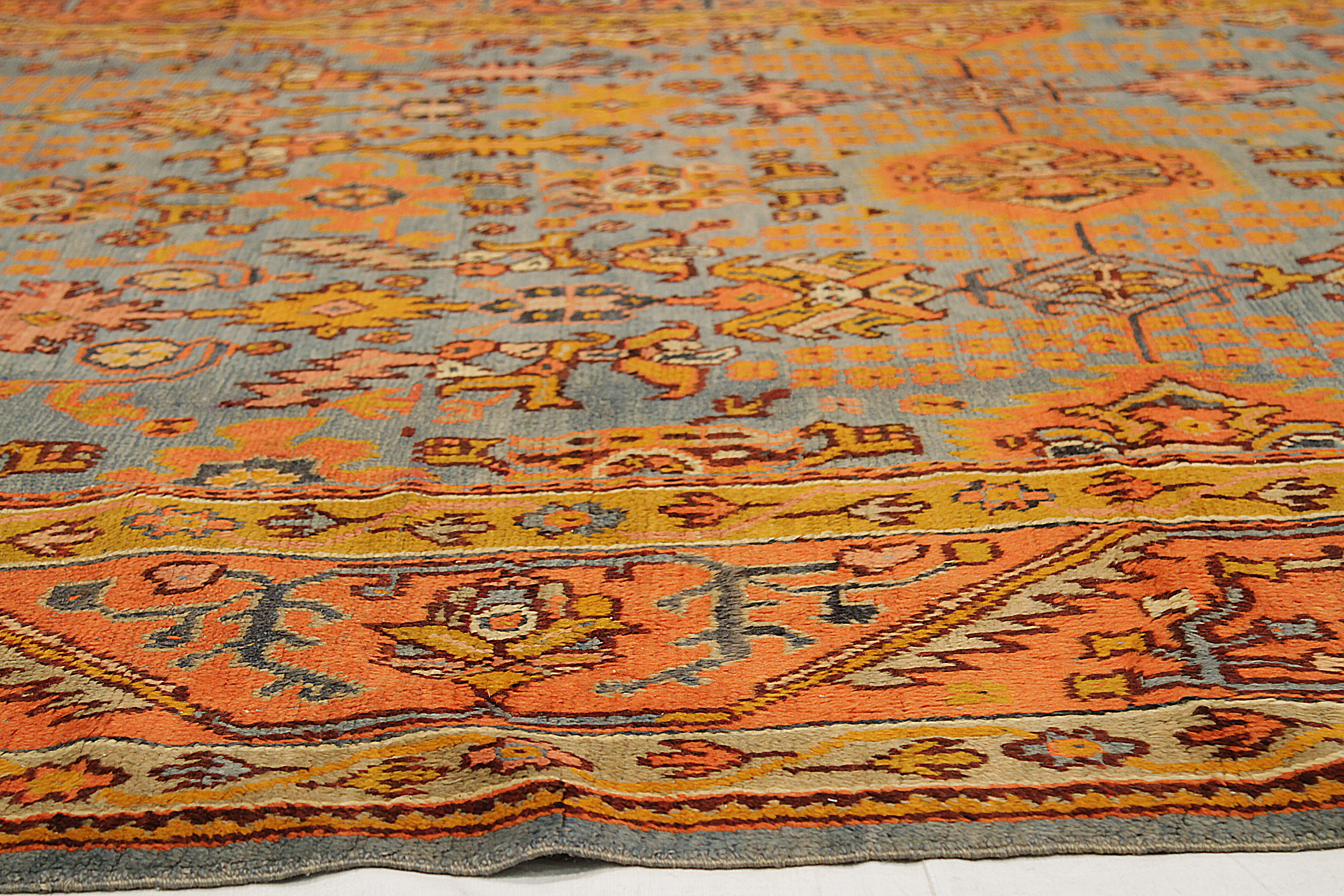 Thumbnail 6 for Antique Turkey Oushak Traditional Rug 92554