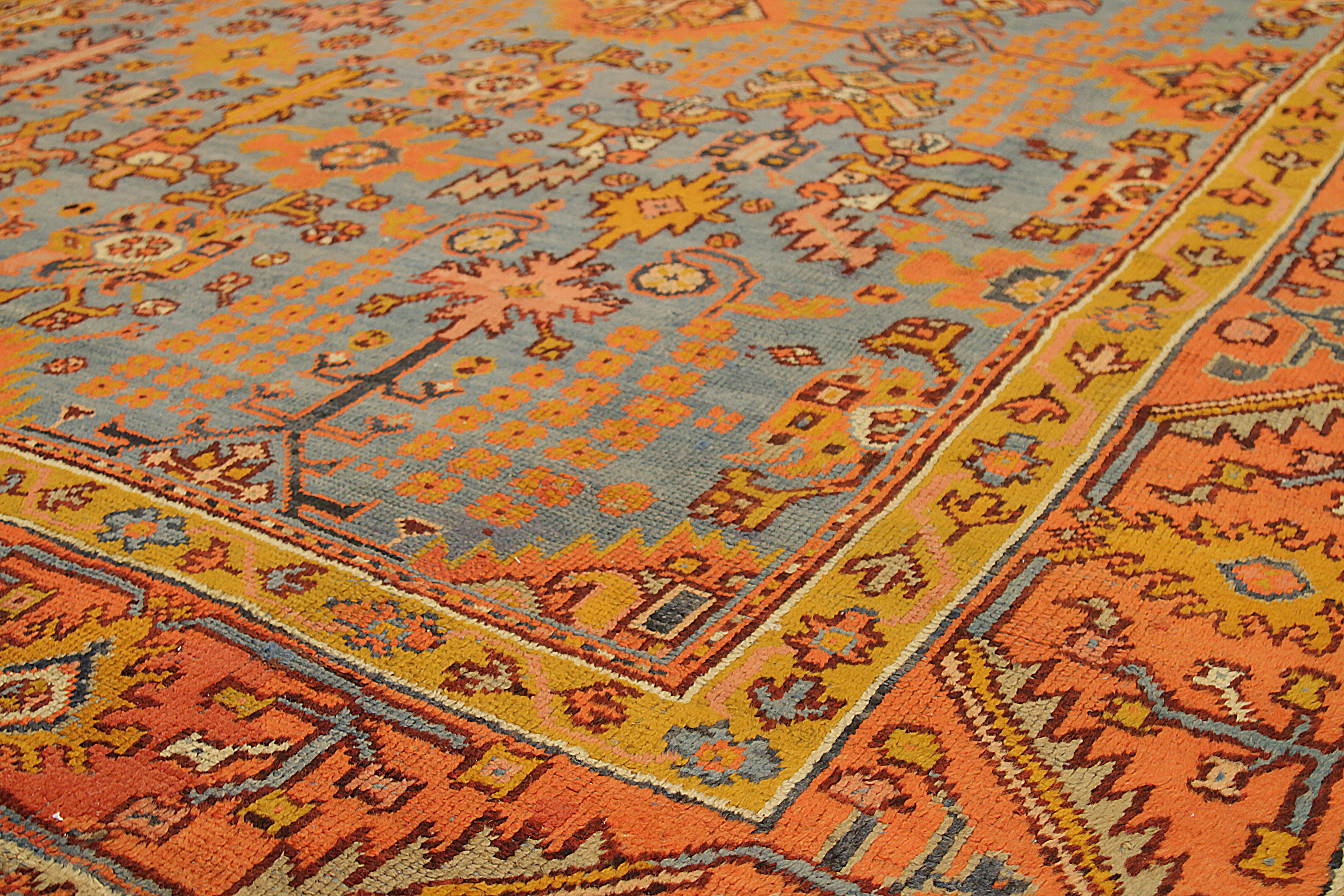 Thumbnail 5 for Antique Turkey Oushak Traditional Rug 92554