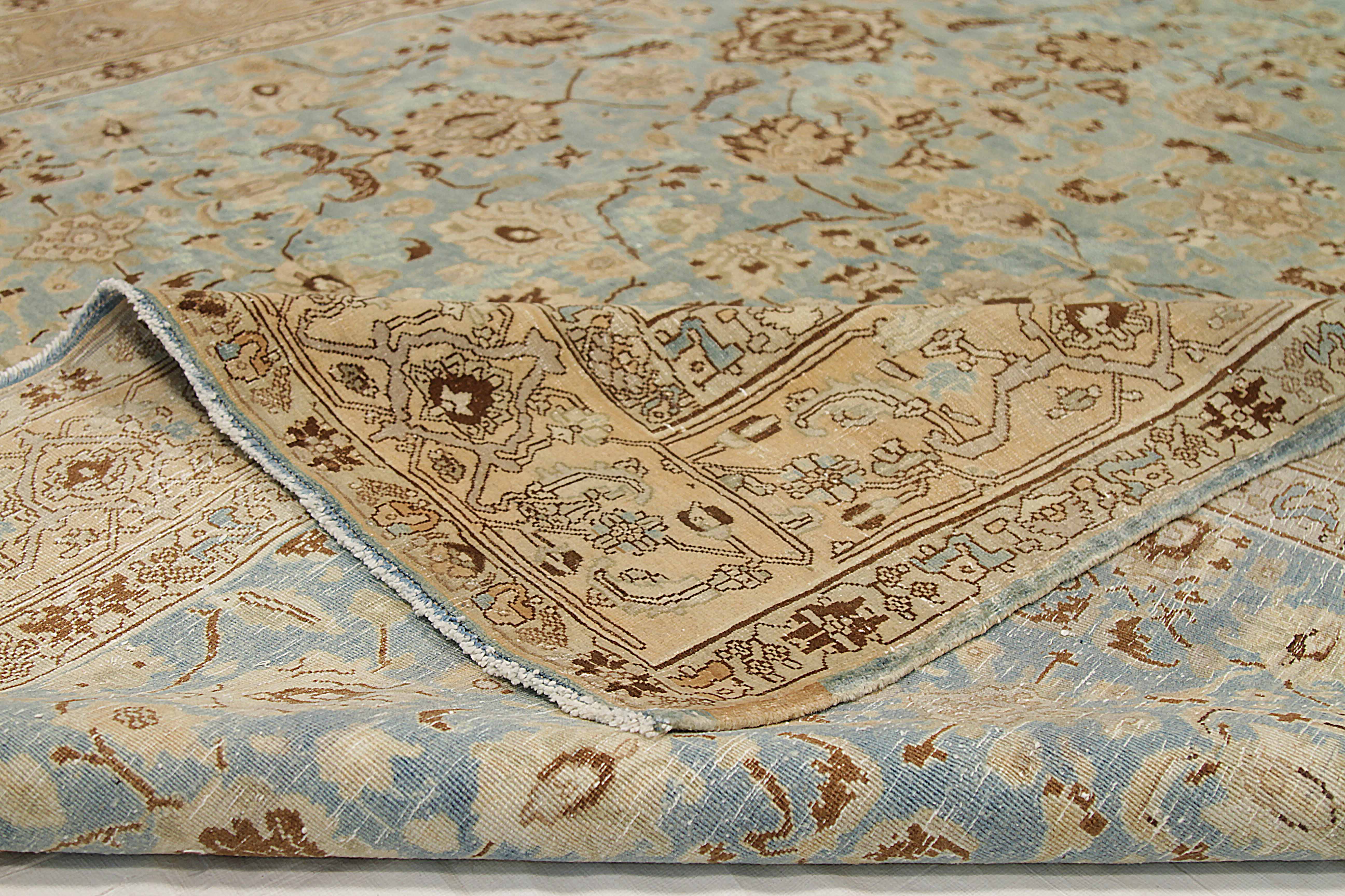 Thumbnail 4 for Antique Persian Tabriz Traditional Rug 92547