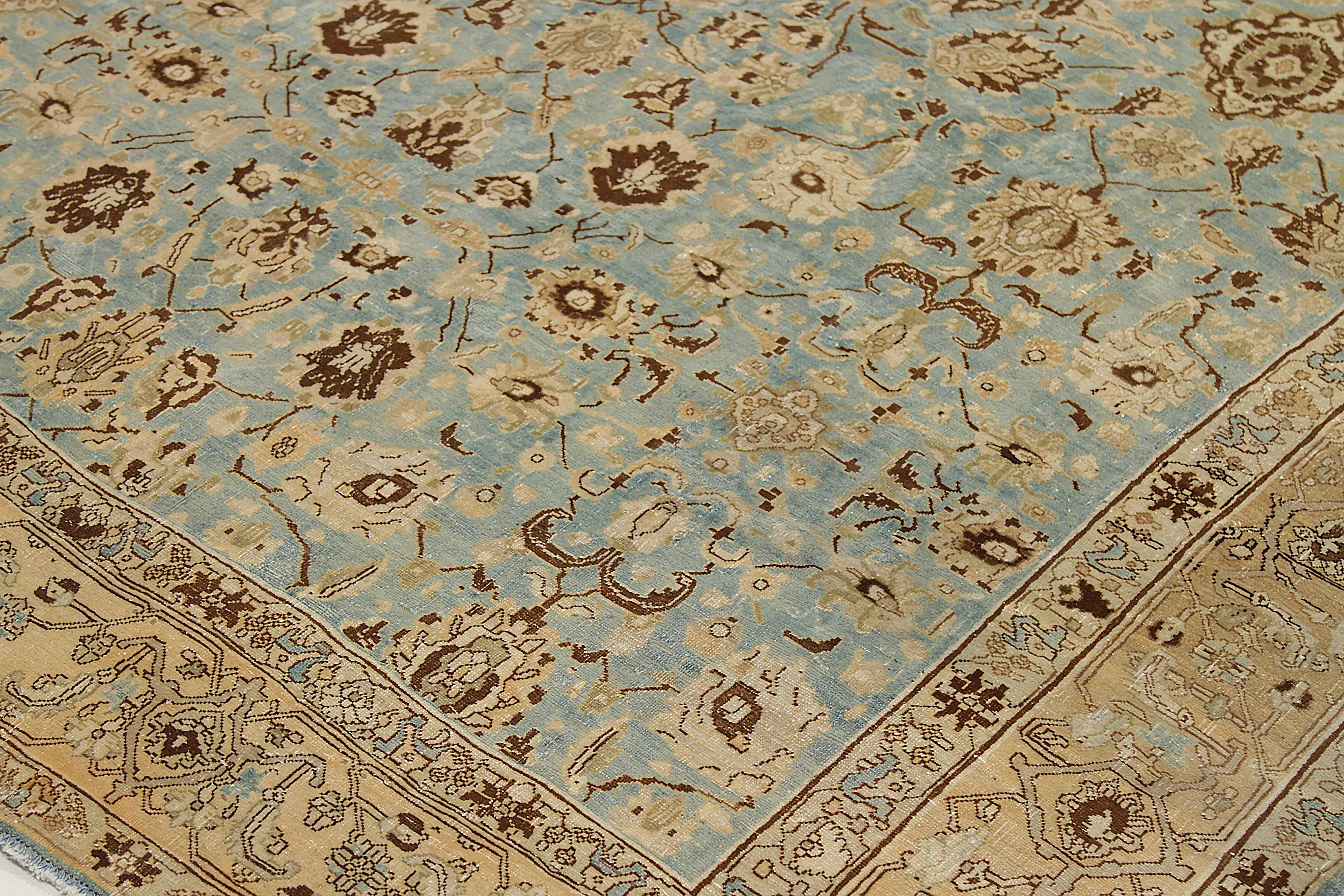 Thumbnail 3 for Antique Persian Tabriz Traditional Rug 92547