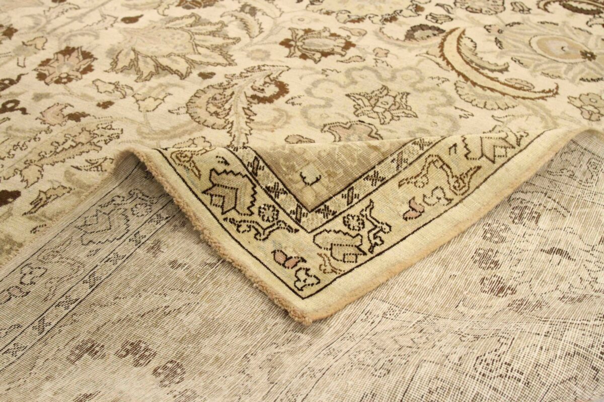 Thumbnail 15 for Antique Persian Tabriz Traditional Rug 76043