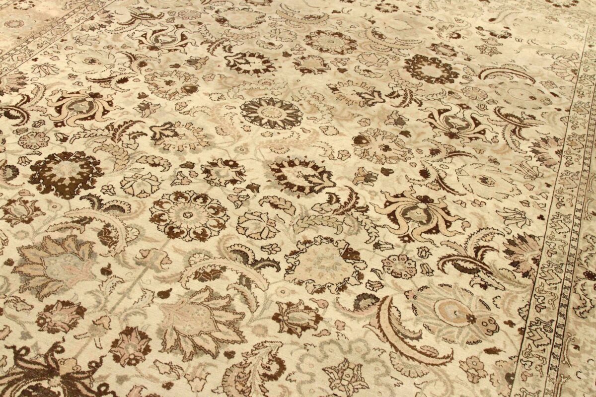 Thumbnail 14 for Antique Persian Tabriz Traditional Rug 76043