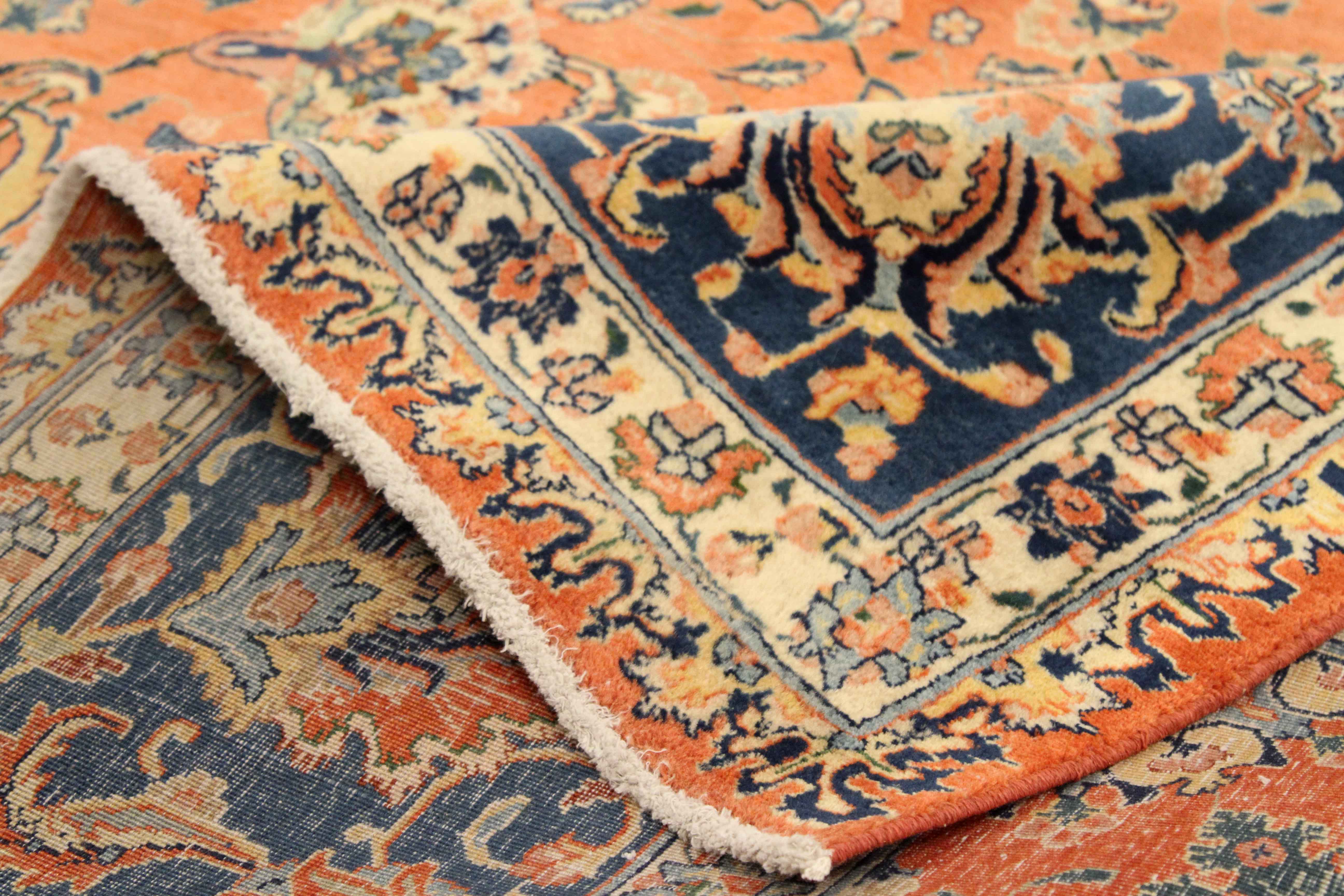 Thumbnail 9 for Antique Persian Tabriz Traditional Rug 76036