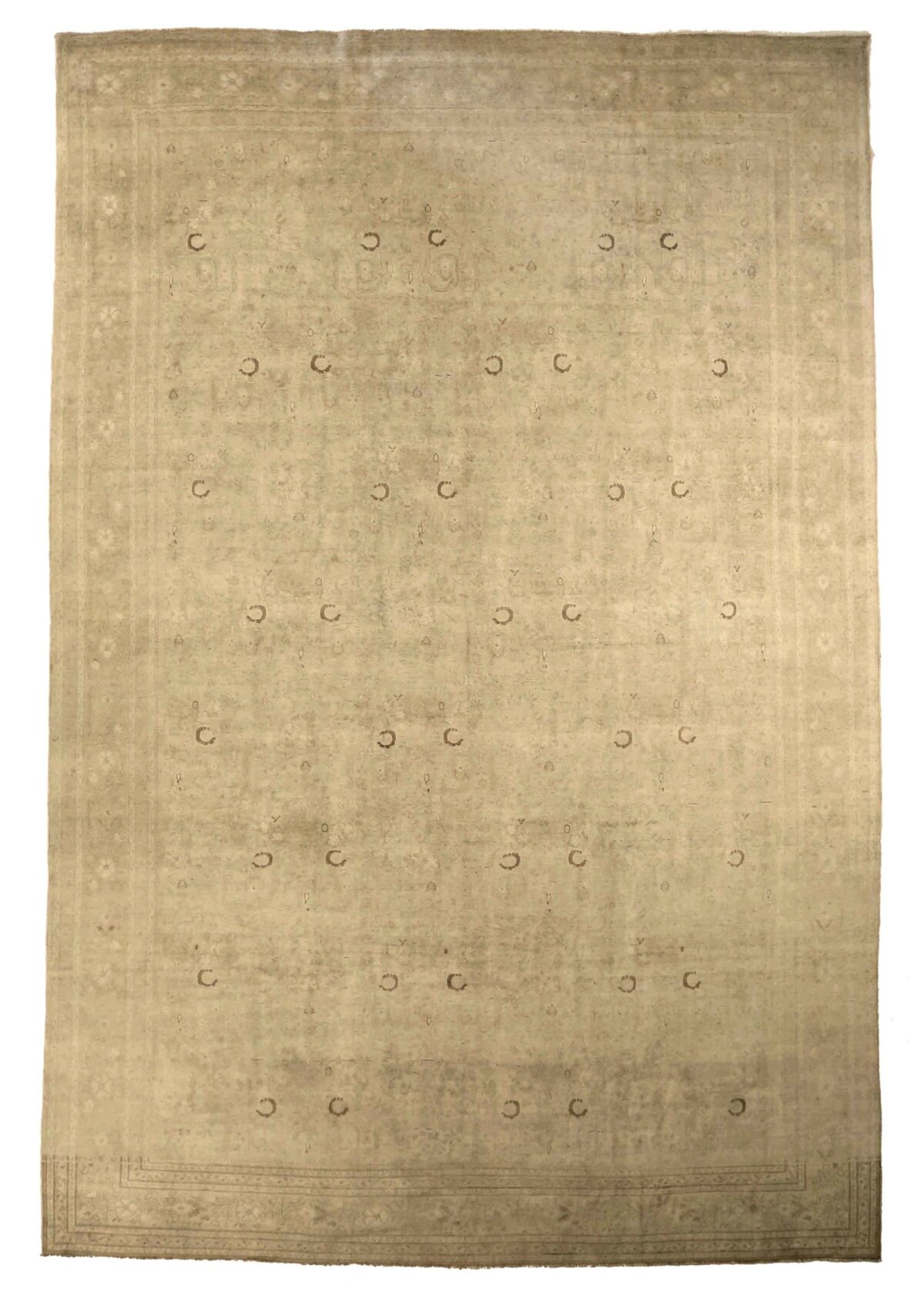 Thumbnail 12 for Antique Persian Tabriz Transitional Rug 76037