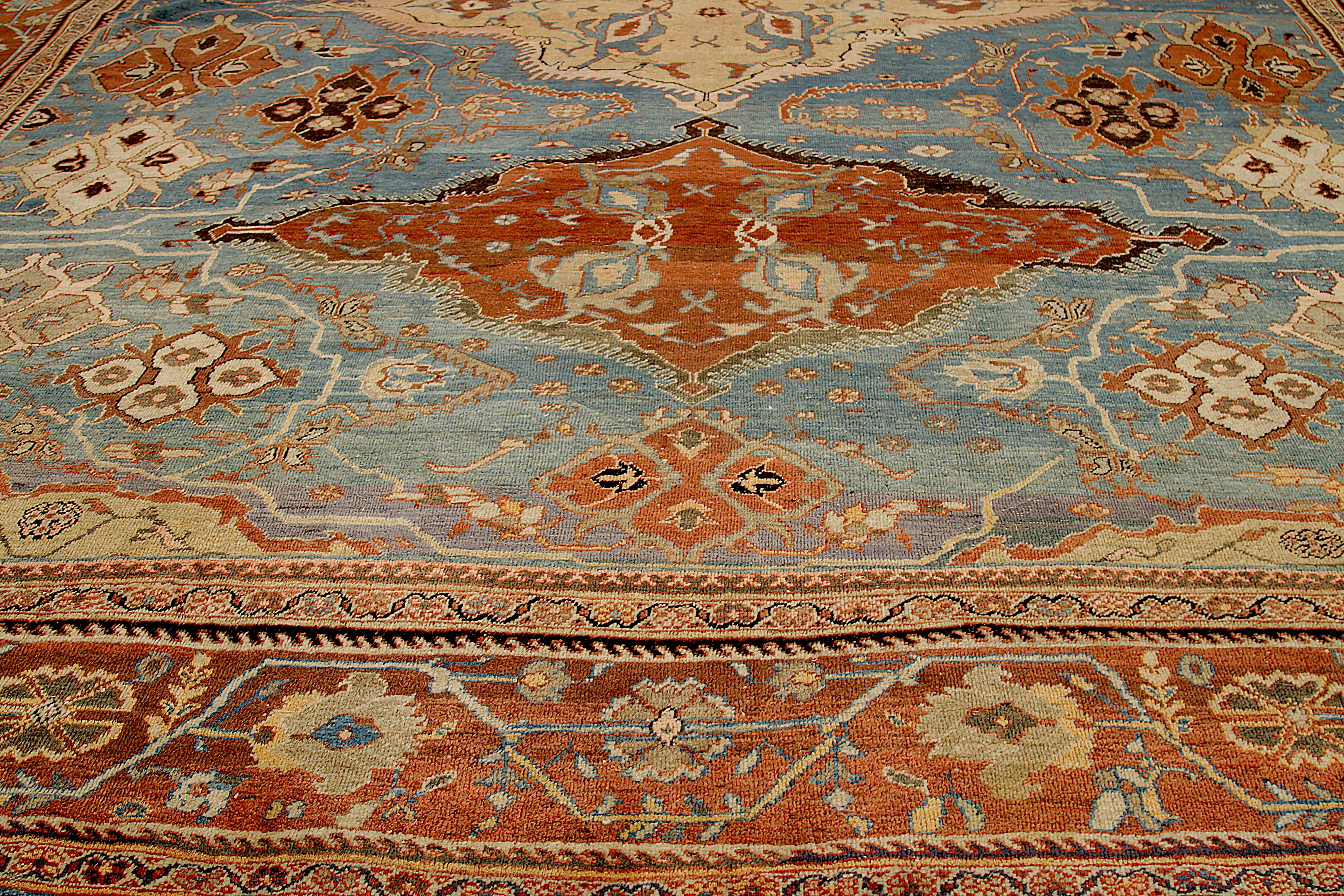 Thumbnail 2 for Antique Persian Sultanabad Traditional Rug 92539