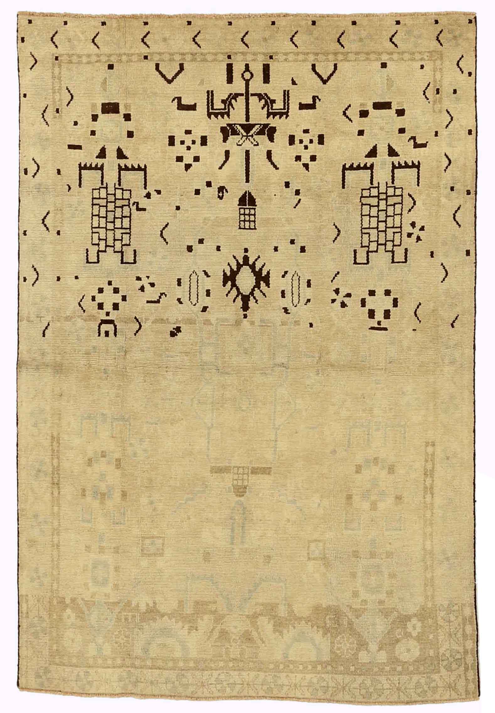 Thumbnail 14 for Antique Persian Malayer Transitional Rug 76038