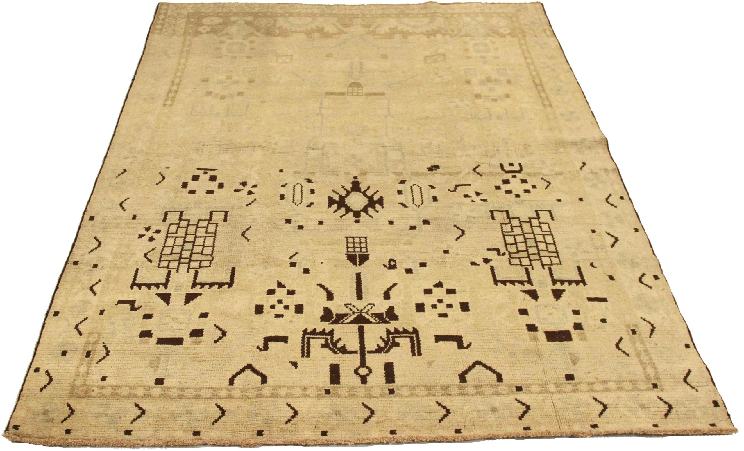 Thumbnail 7 for Antique Persian Malayer Transitional Rug 76038