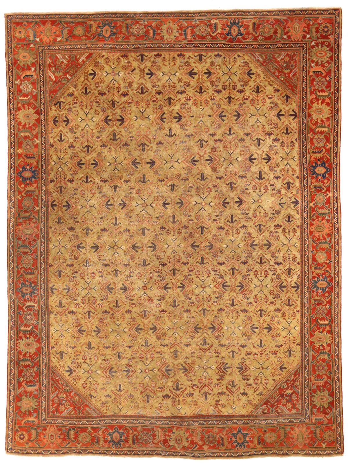 Thumbnail 13 for Antique Persian Mahal Traditional Rug 76040