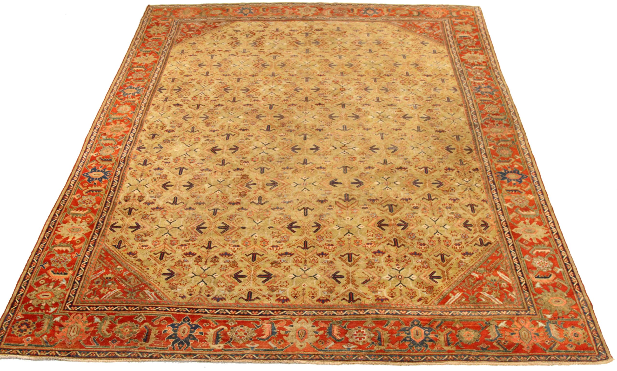 Thumbnail 12 for Antique Persian Mahal Traditional Rug 76040