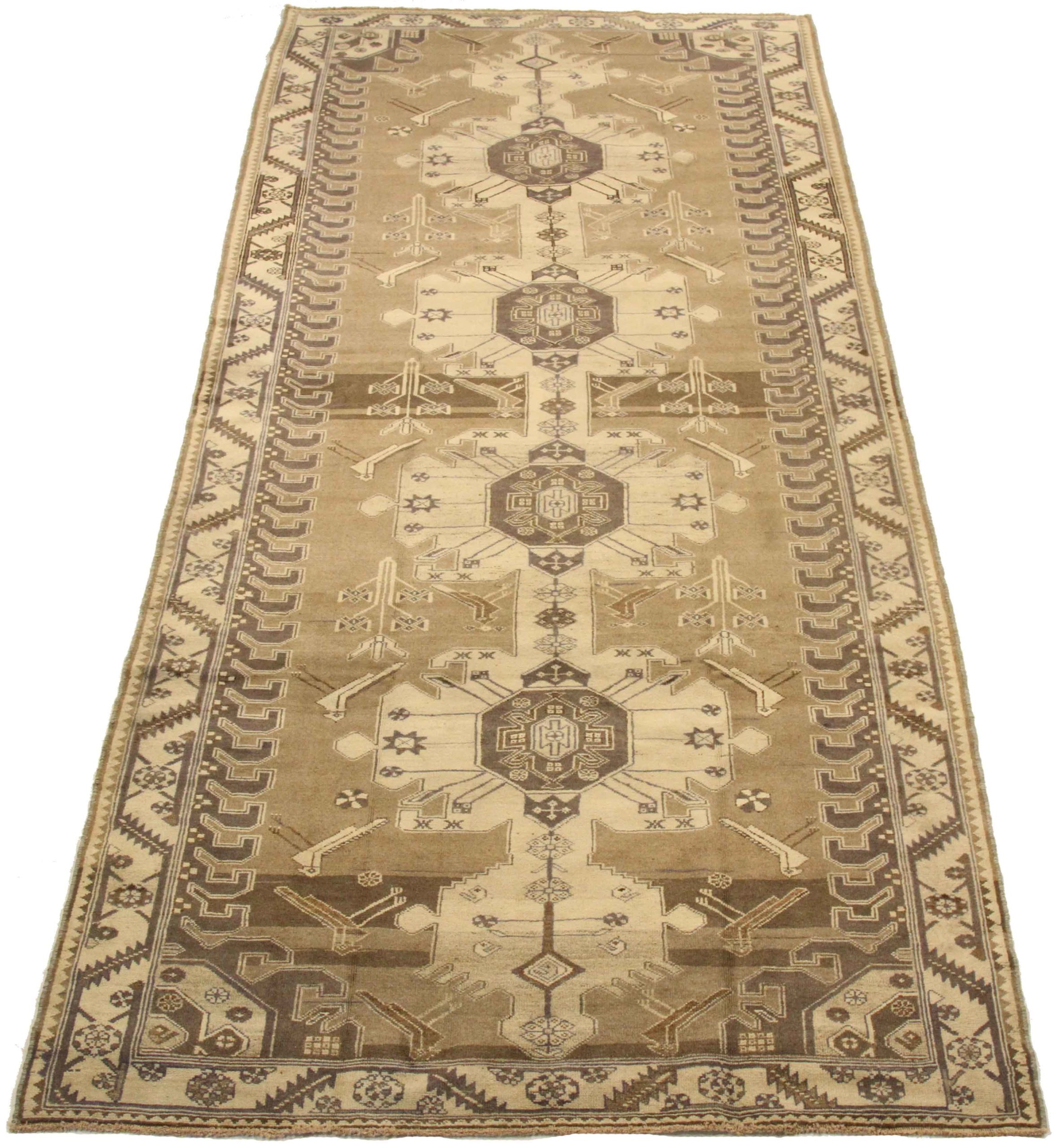 Thumbnail 3 for Antique Persian Saveh Transitional Rug 76023