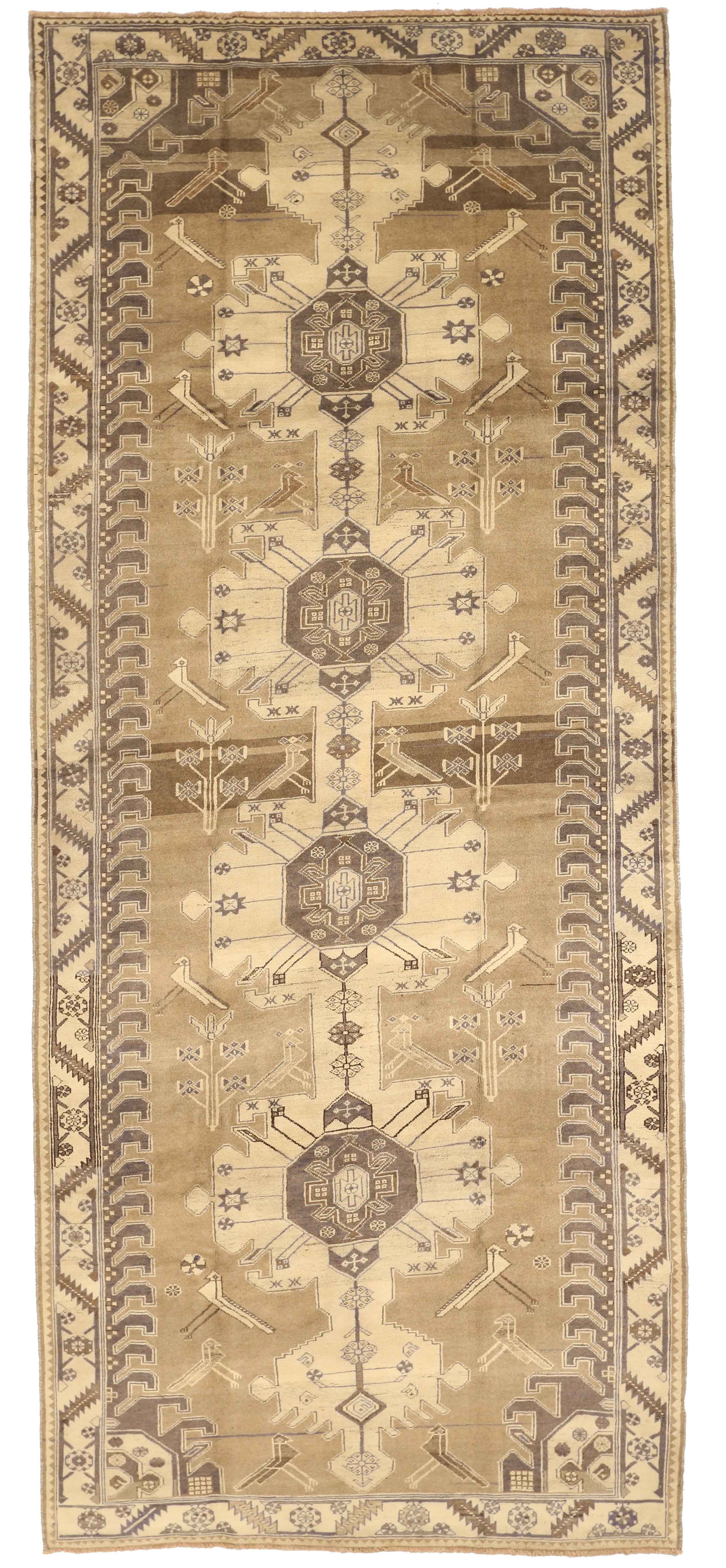 Thumbnail 2 for Antique Persian Saveh Transitional Rug 76023