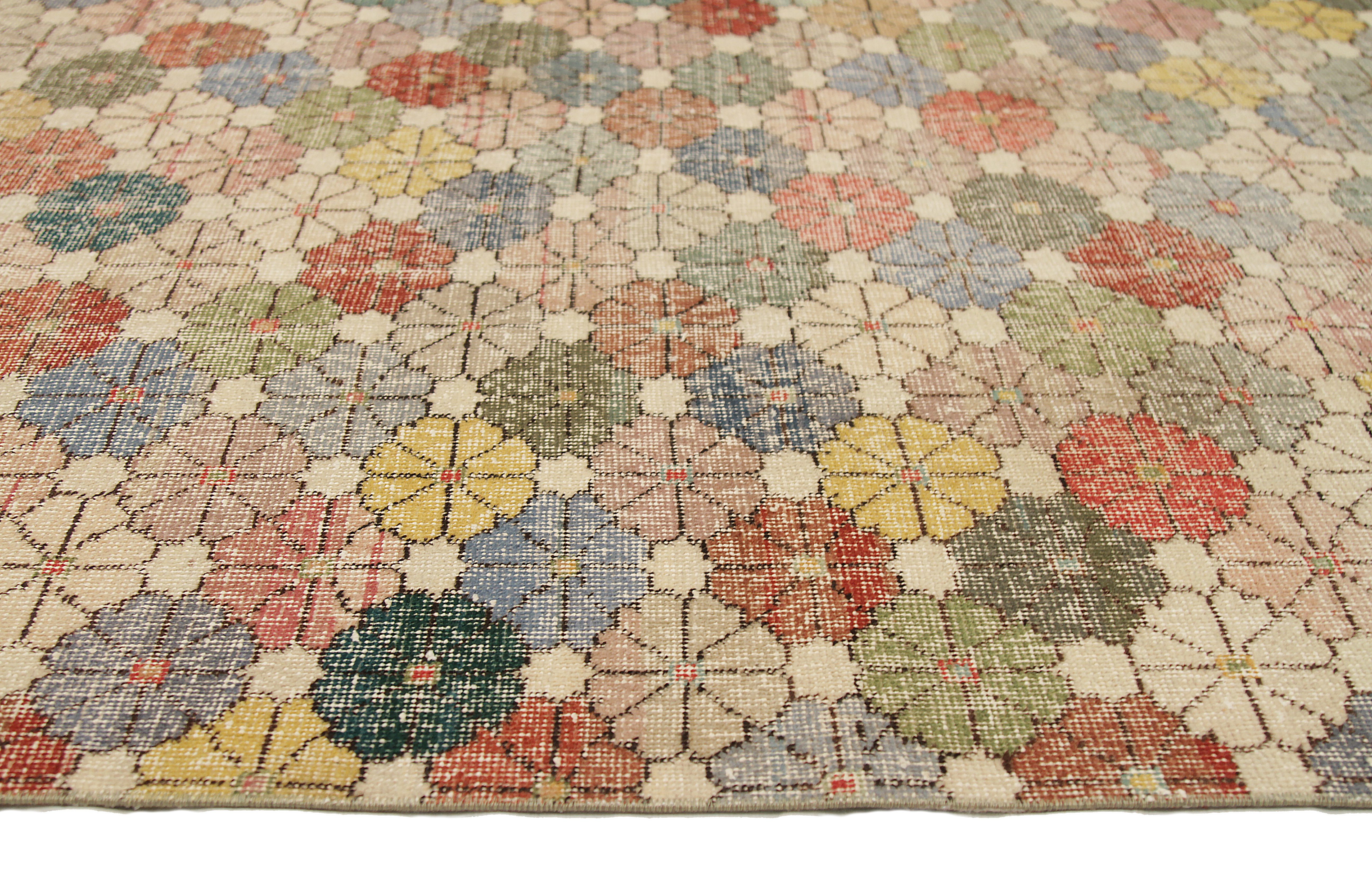 Thumbnail 11 for Antique Turkey Traditional Rug 92518