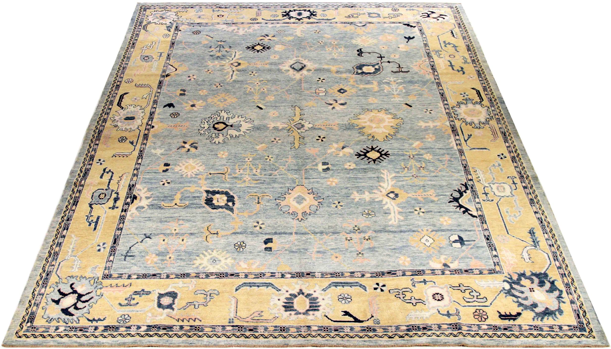 Thumbnail 10 for Turkey Oushak Tribal Rug 88009