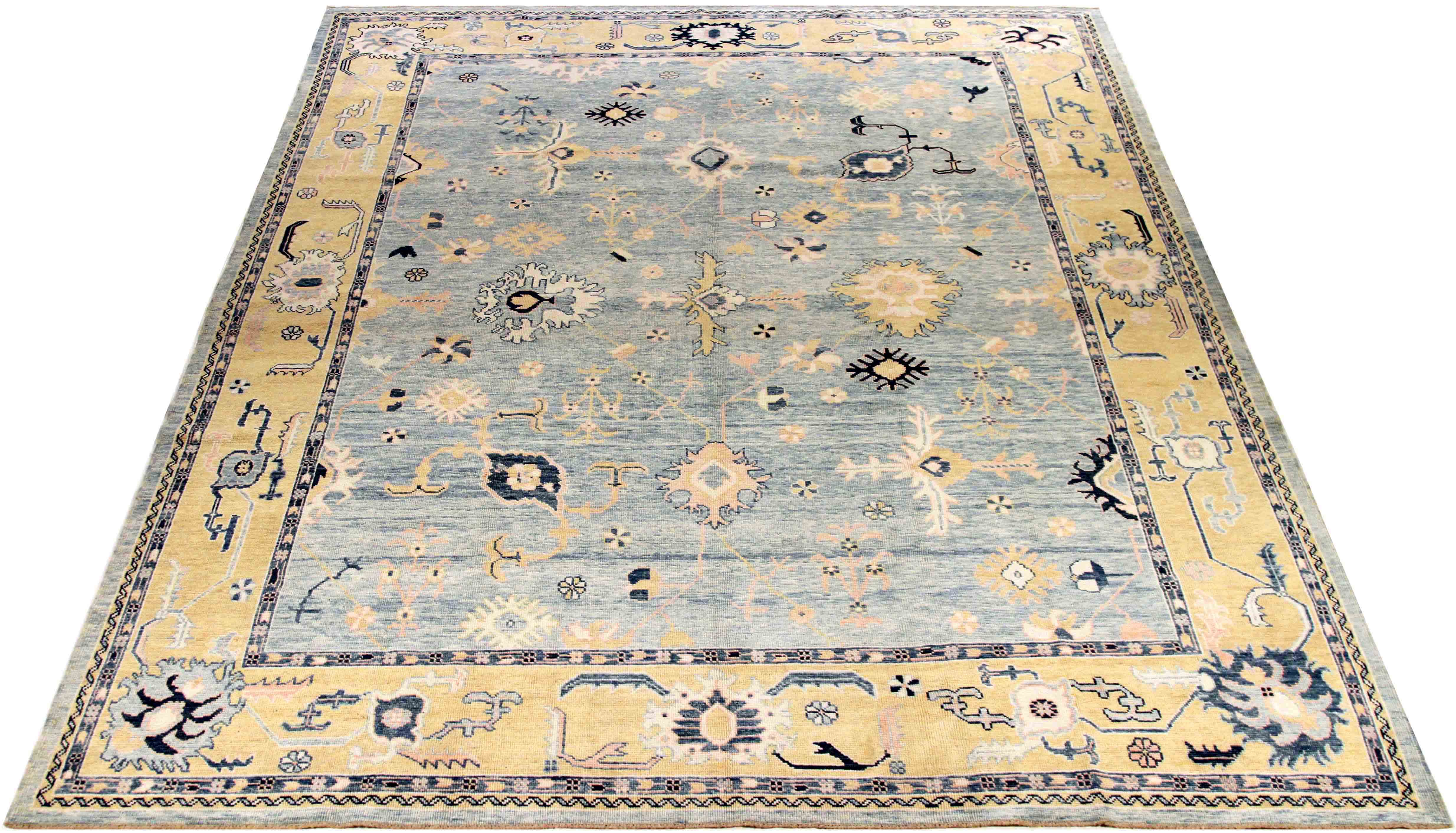 Thumbnail 11 for Turkey Oushak Tribal Rug 88009